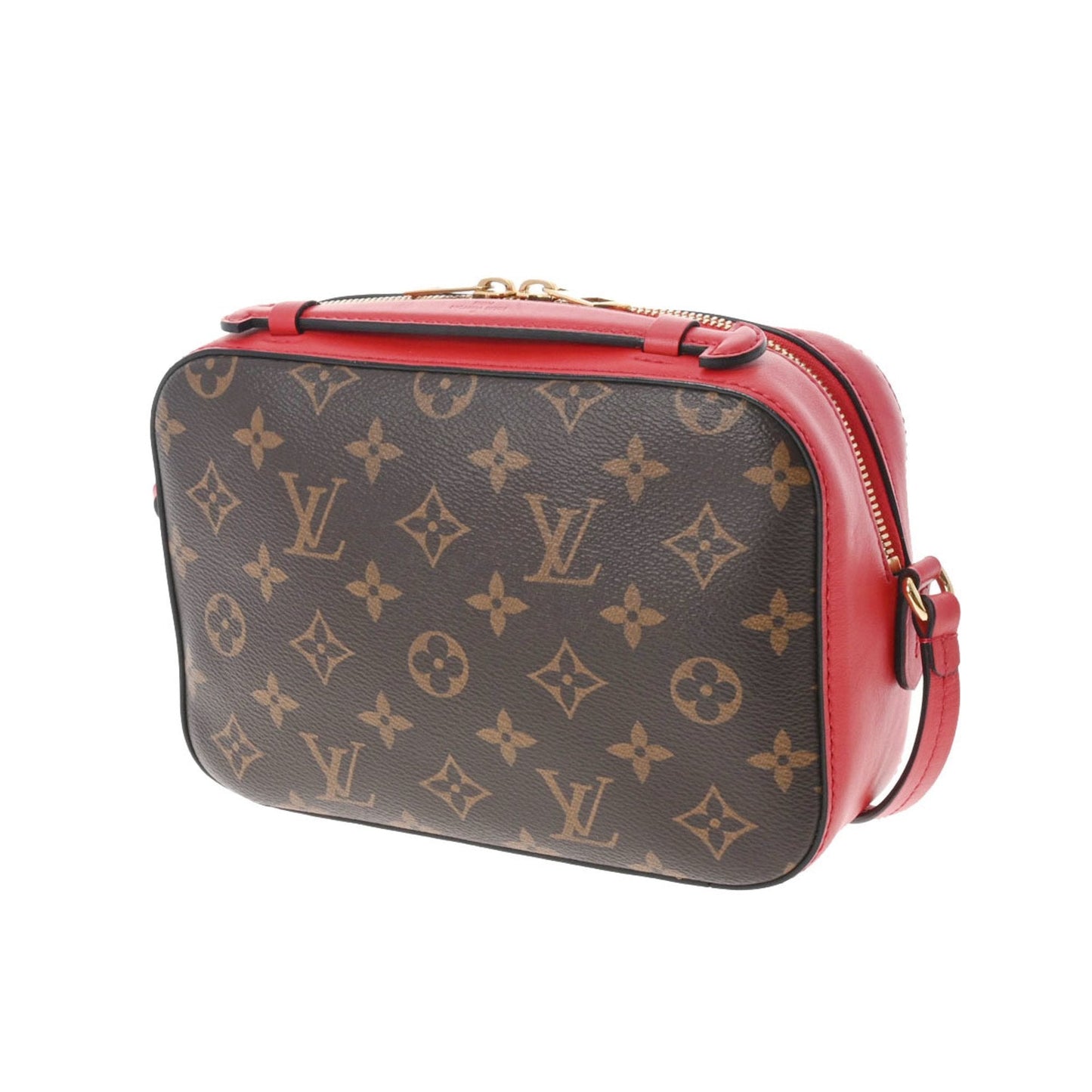 LOUIS VUITTON Monogram Santonju Coquelicot Ladies Canvas Shoulder Bag