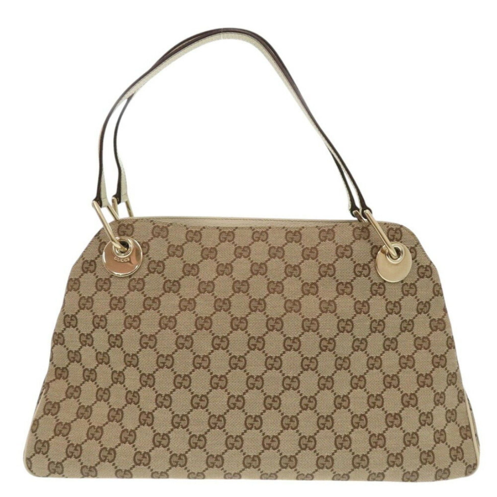 Gucci Leather Canvas Tote