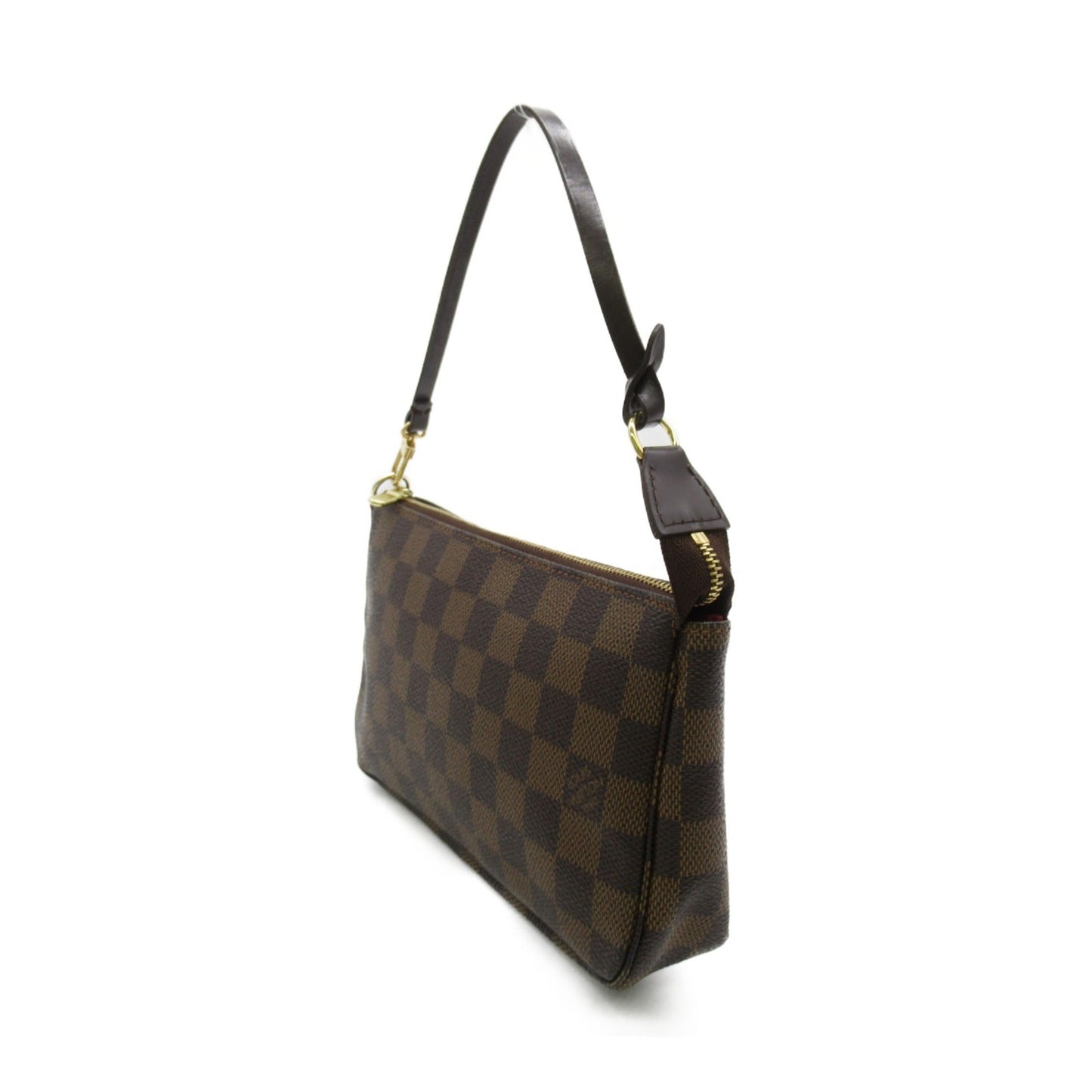LOUIS VUITTON Pochette Accessoires Brown Damier PVC coated canvas Clutch