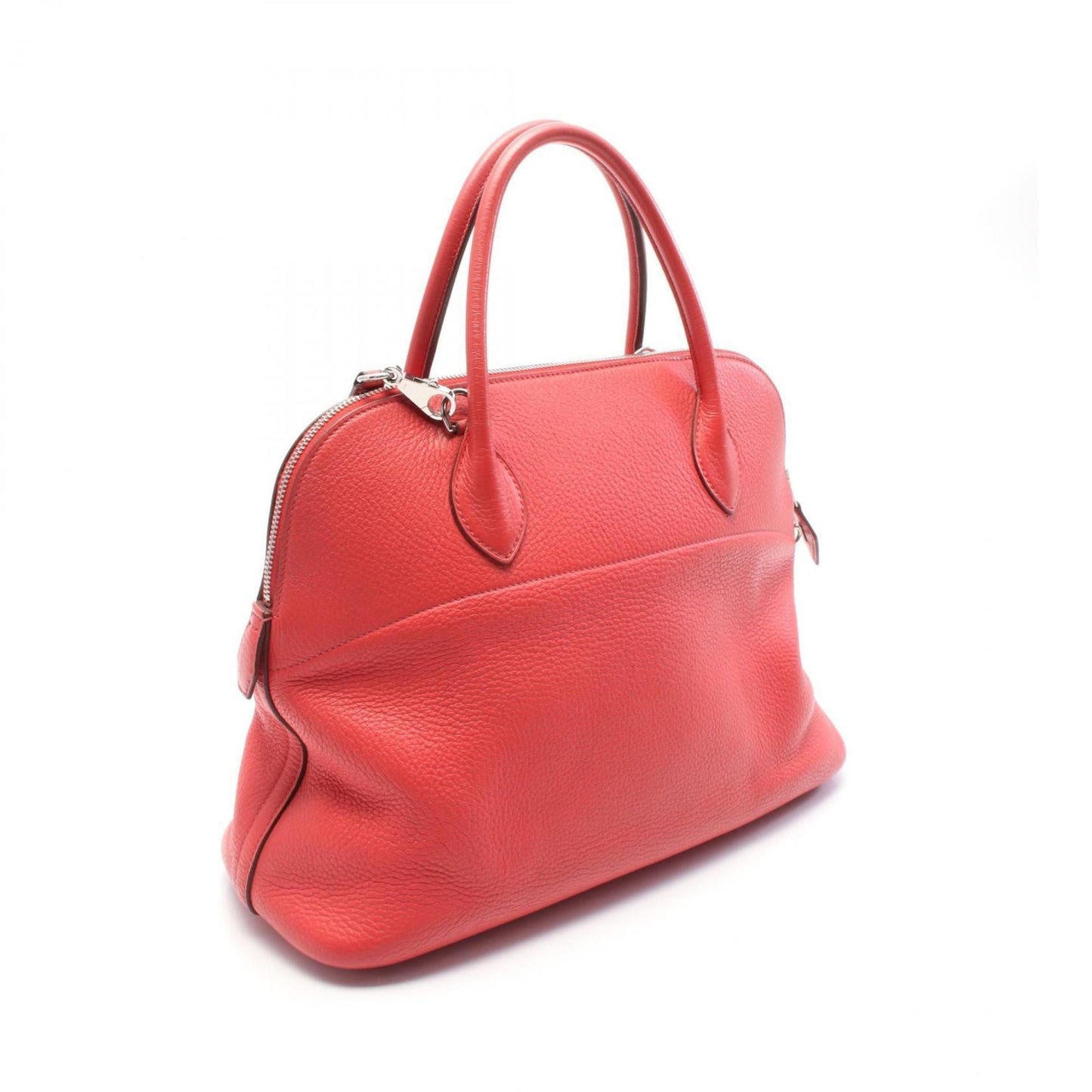Hermes Bougainvillier Red Color Taurillon Clemence Leather Leather Handbag ( )