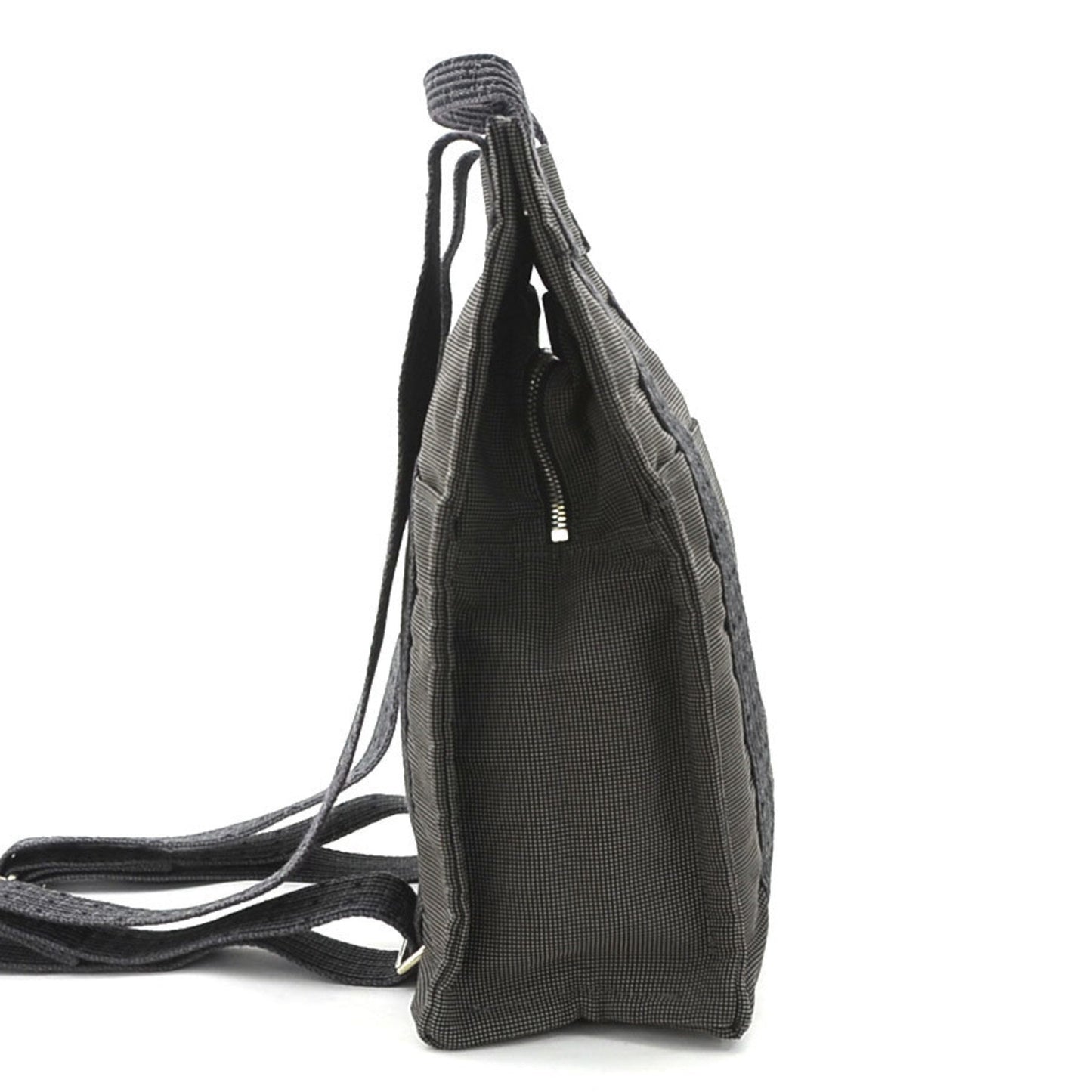 Hermes Dark Gray Canvas Backpack ( )