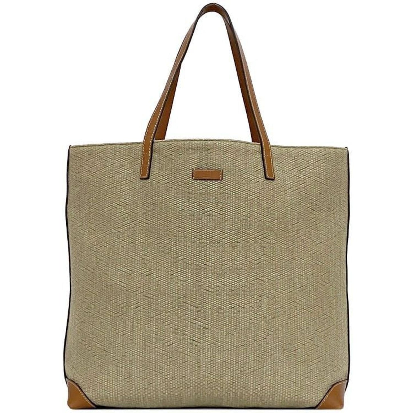 Gucci Leather Canvas Tote