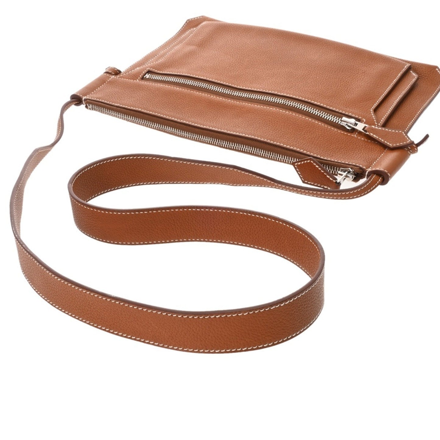 Hermes Fauve Barenia Leather Shoulder Bag ( )