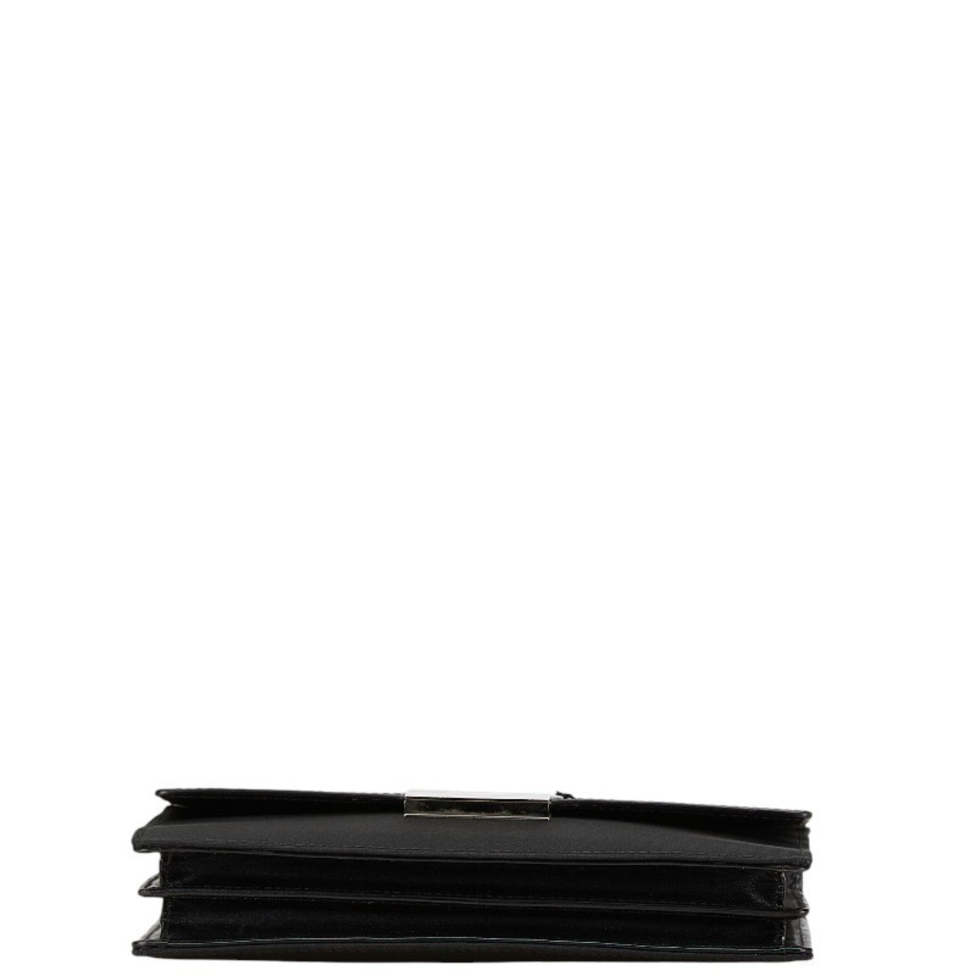 Gucci Leather Canvas Clutch