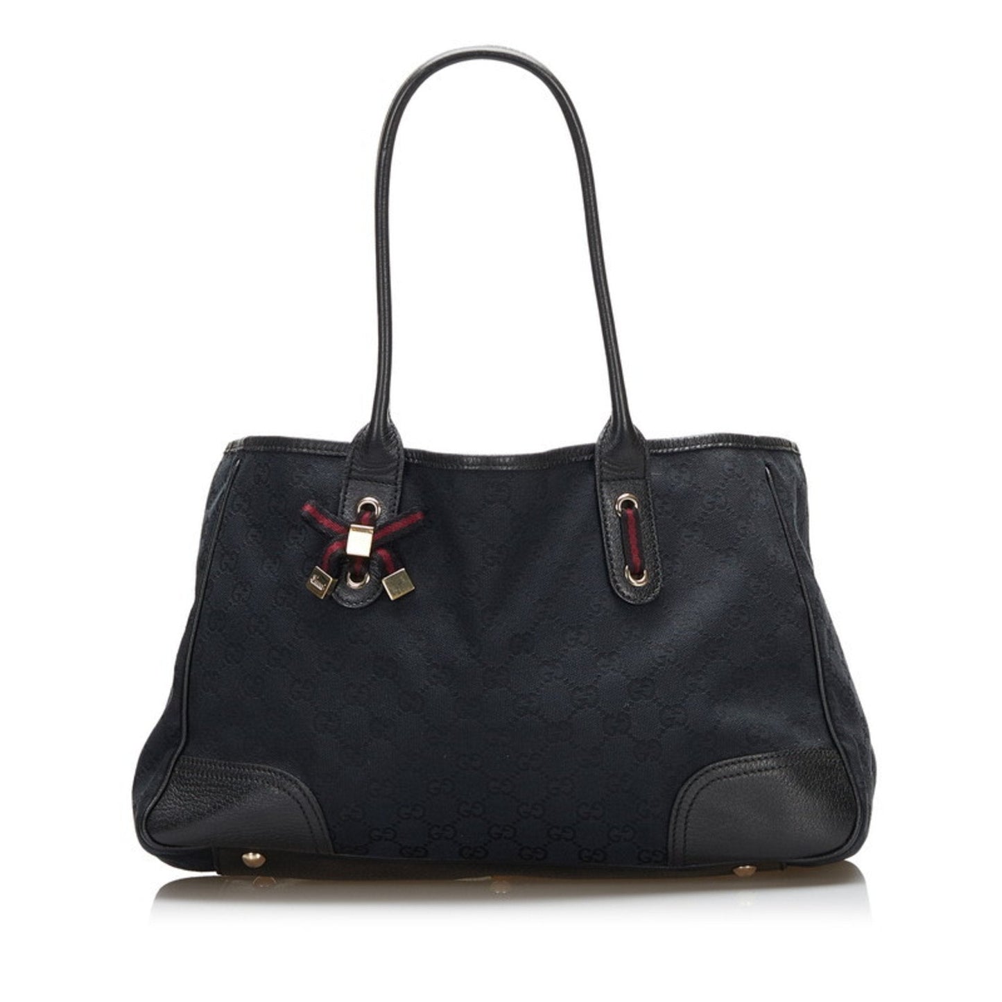 Gucci Lou Leather Canvas Tote