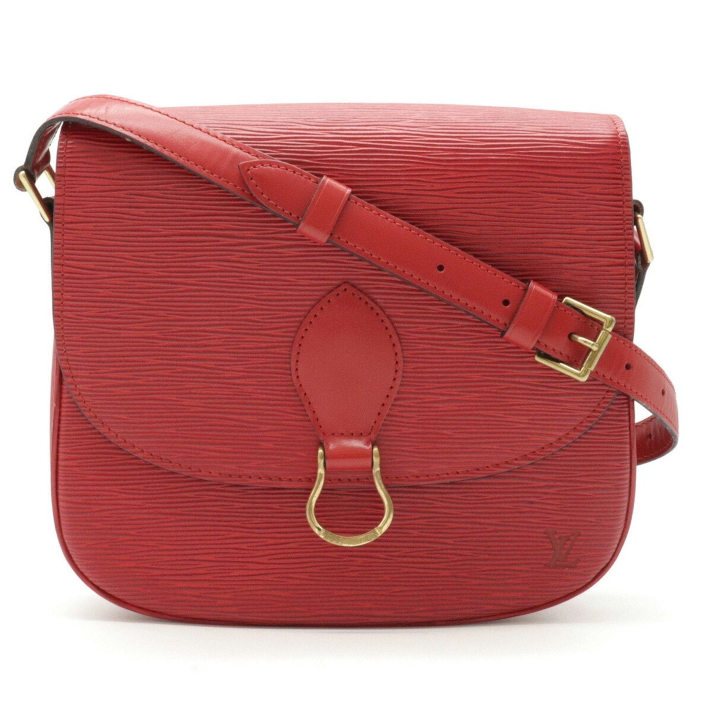 Louis Vuitton Epi Sun Crew Shoulder Bag Leather Castilian Red