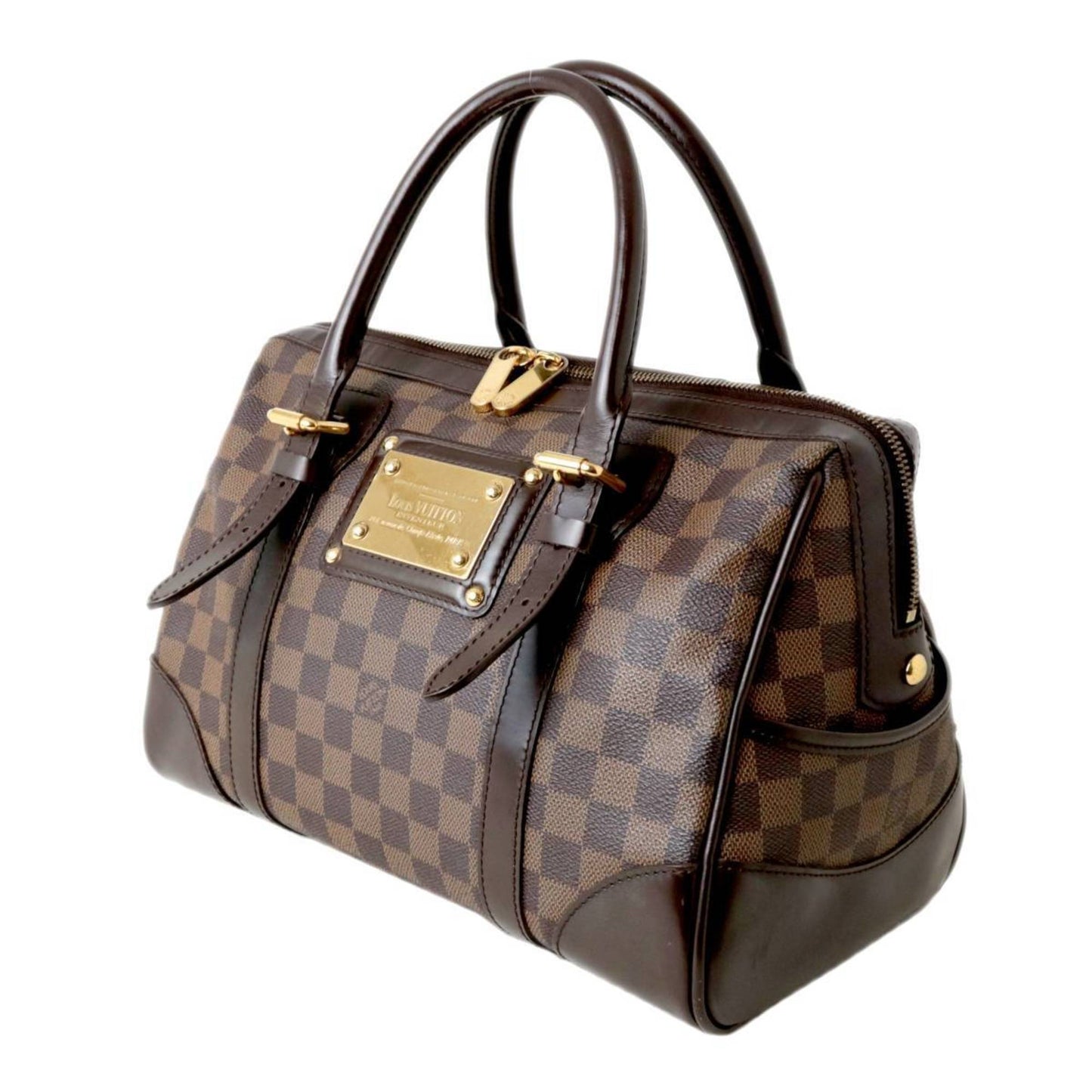 LOUIS VUITTON Berkeley Handbag Plate Damier Ebene