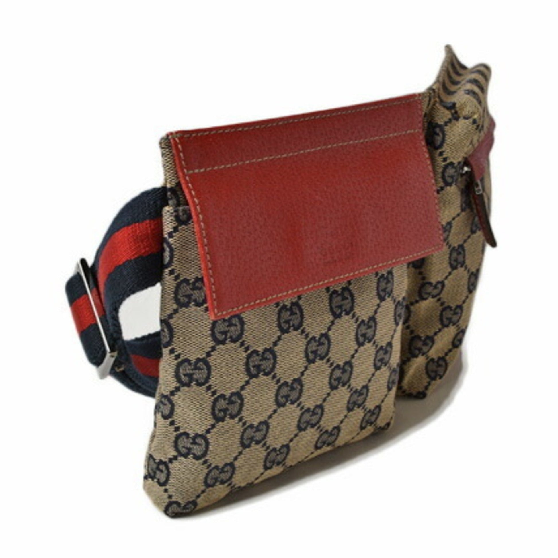Gucci Lou Leather Canvas Clutch
