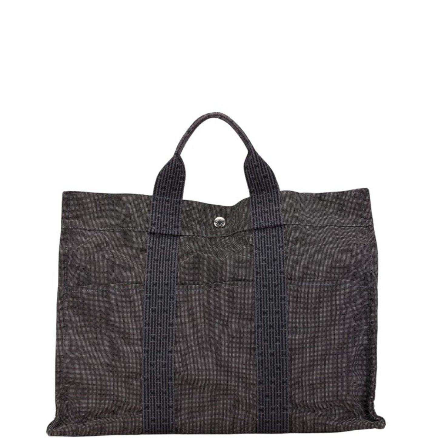 Hermes Gray Canvas Tote Bag ( )