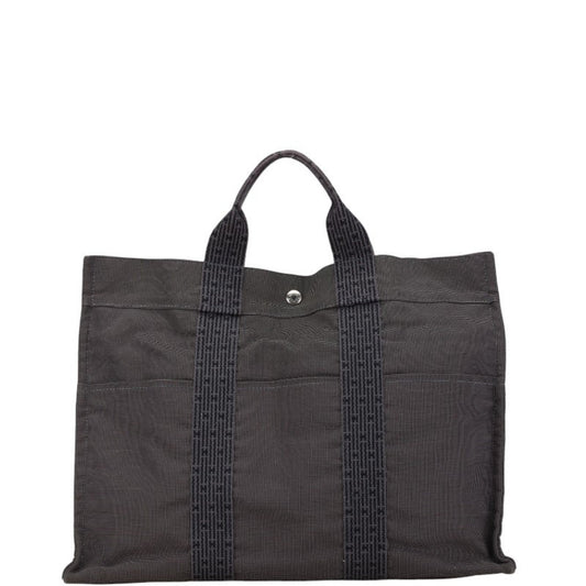 Hermes Gray Canvas Tote Bag ( )