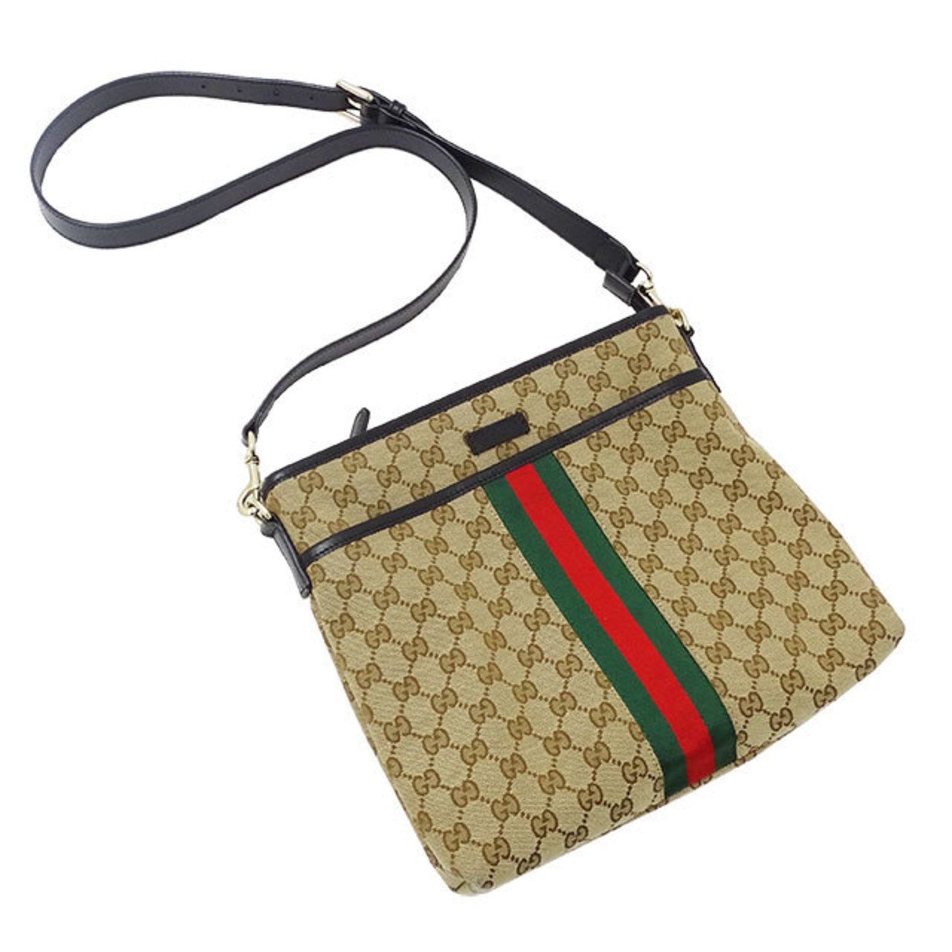 Gucci Lou Canvas Shoulder Bag