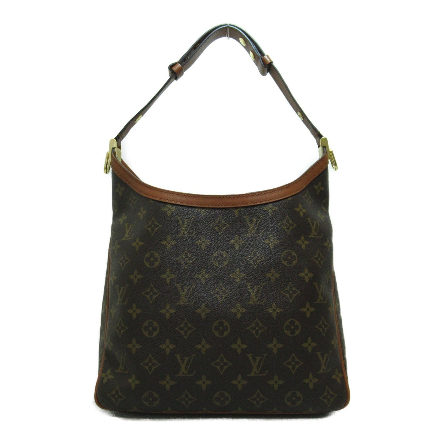 LOUIS VUITTON Hobo Dauphine MM Shoulder Bag Brown Black Monogram Reverse PVC coated canvas
