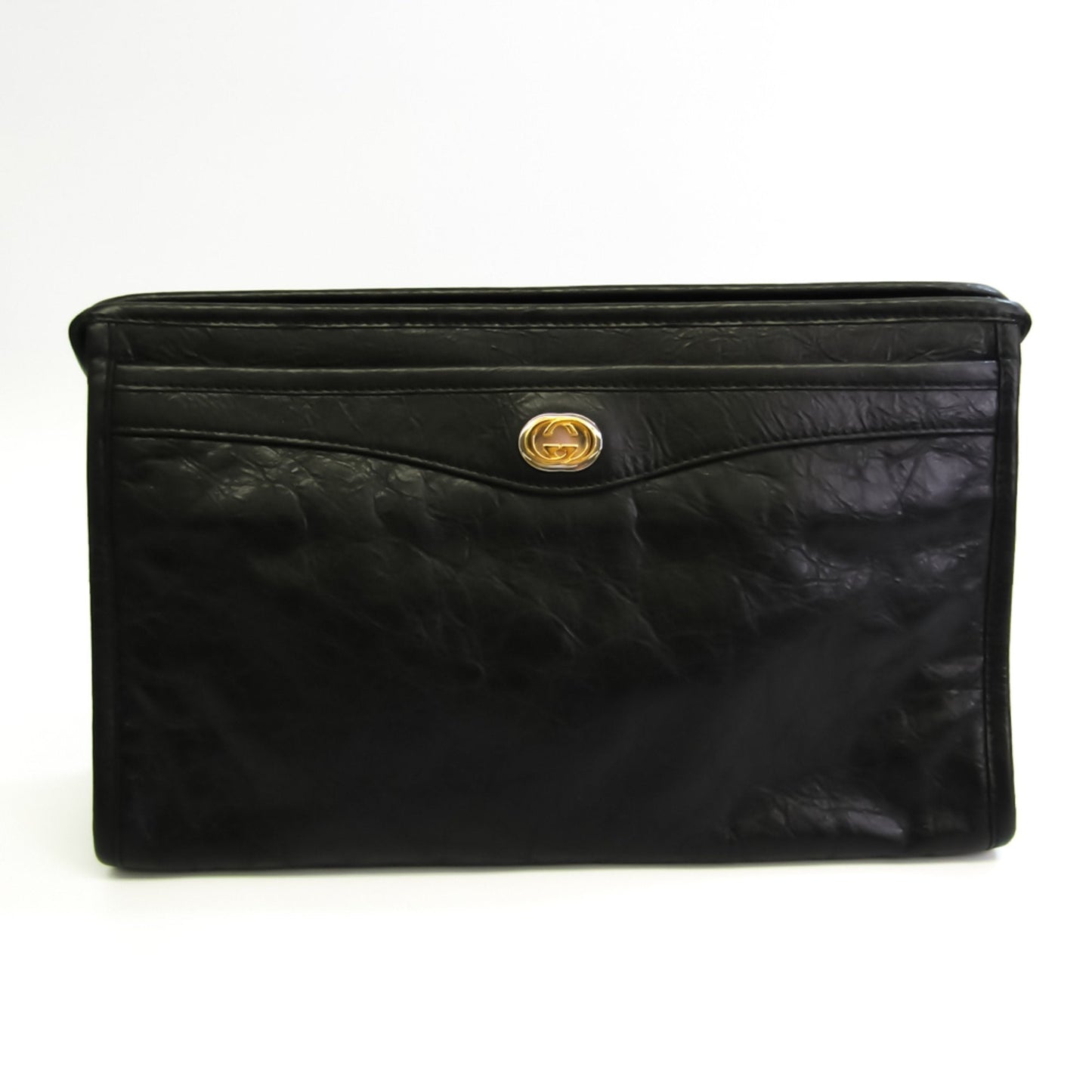 Gucci Black Leather Clutch Style 3