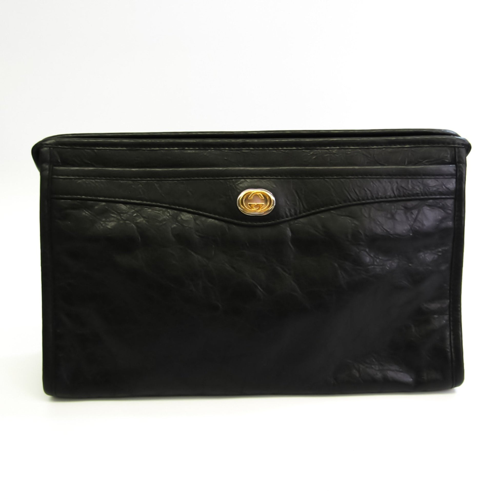 Gucci Black Leather Clutch Style 3