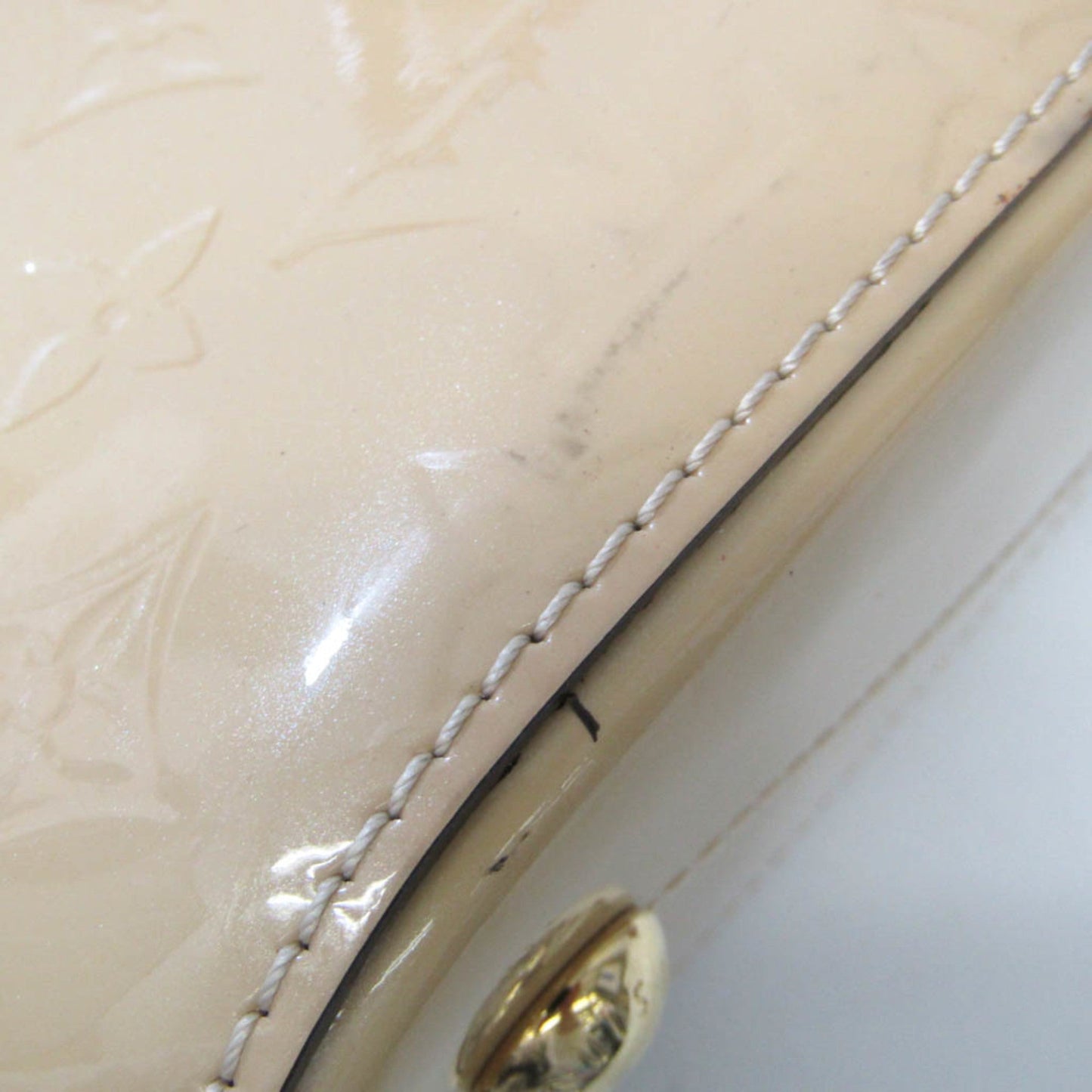 LOUIS VUITTON Monogram Vernis Montebello MM Women's HandBag,Shoulder Bag Beige