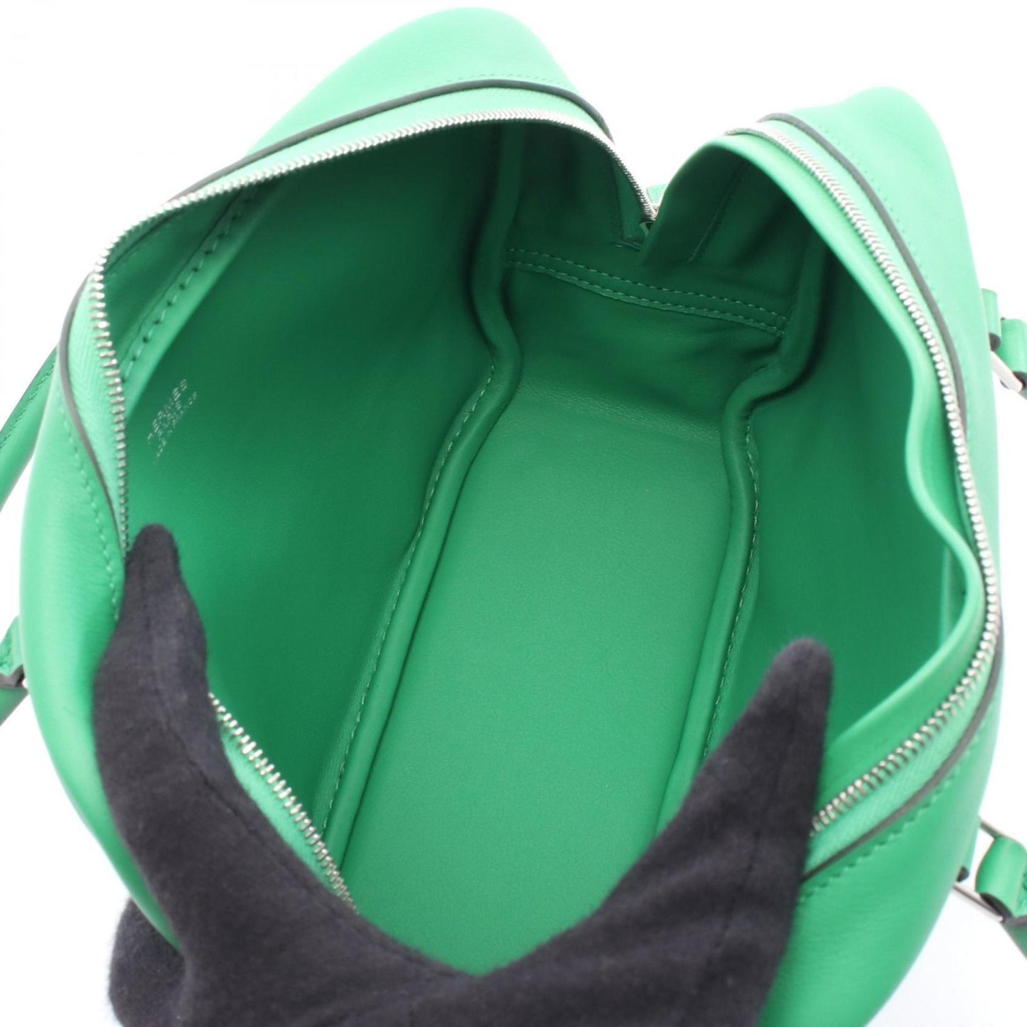 Hermes Green Swift Leather Handbag ( )