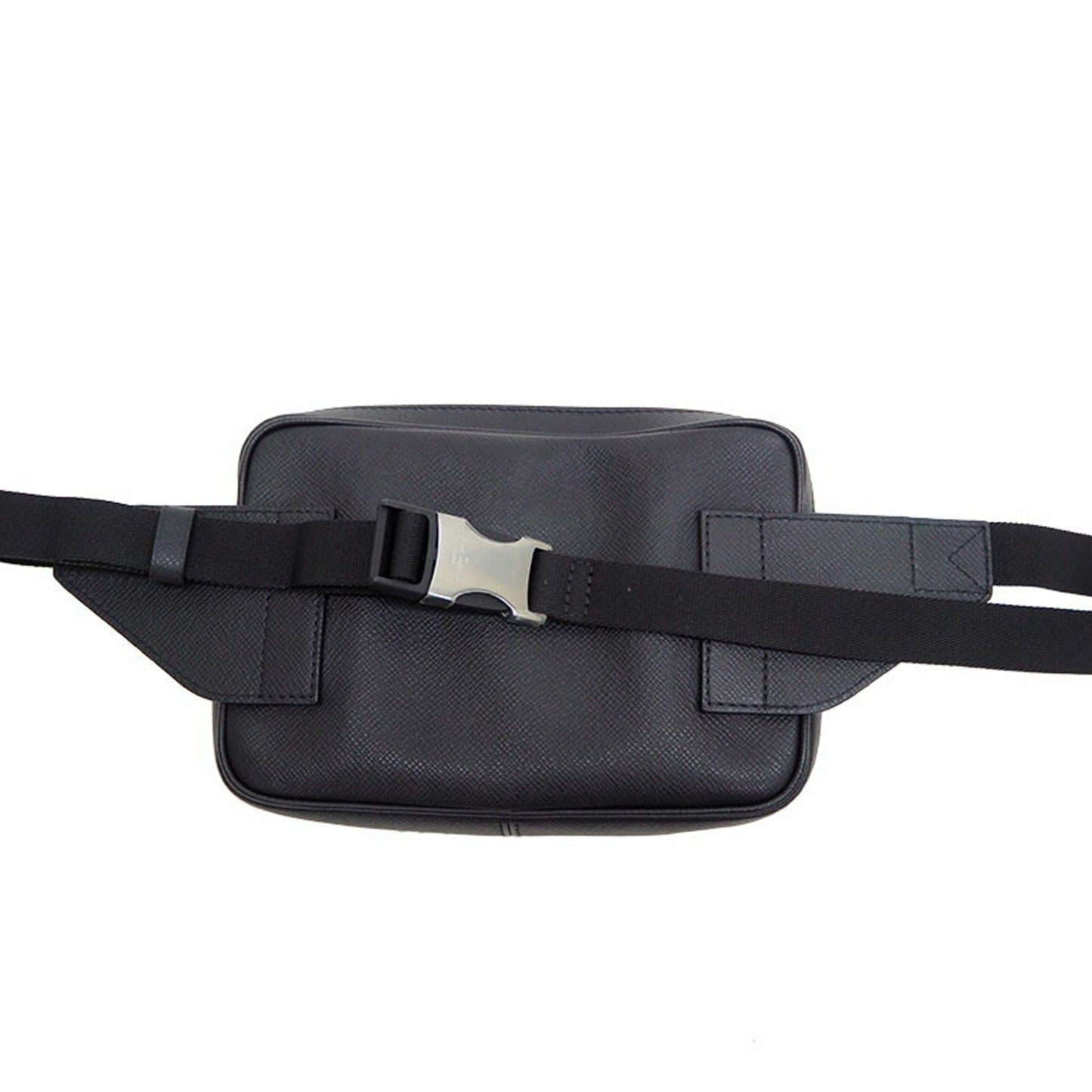 Louis Vuitton Bumback Outdoor Body Bag Taiga Black Waist Pouch Men's