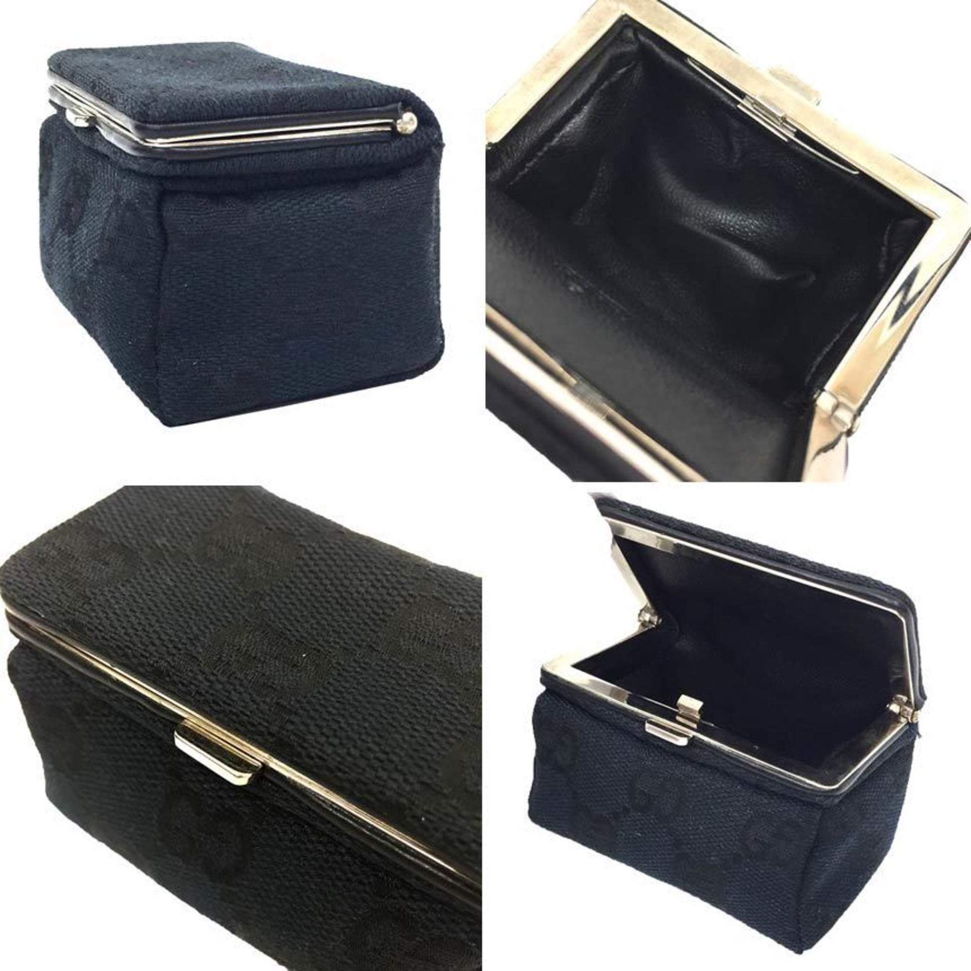 Gucci Leather Canvas Clutch