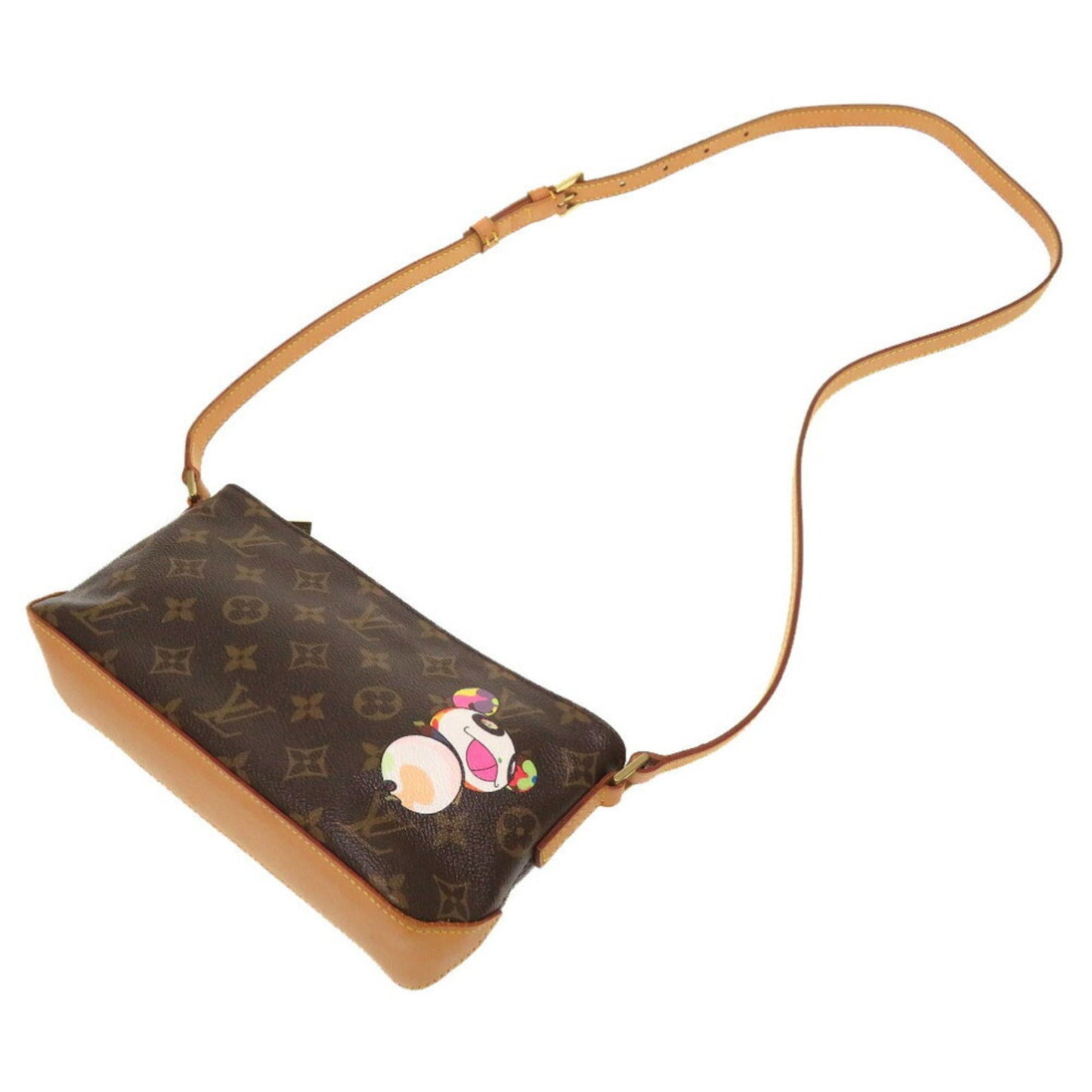 LOUIS VUITTON Monogram Panda Trotter Takashi Murakami Shoulder Bag