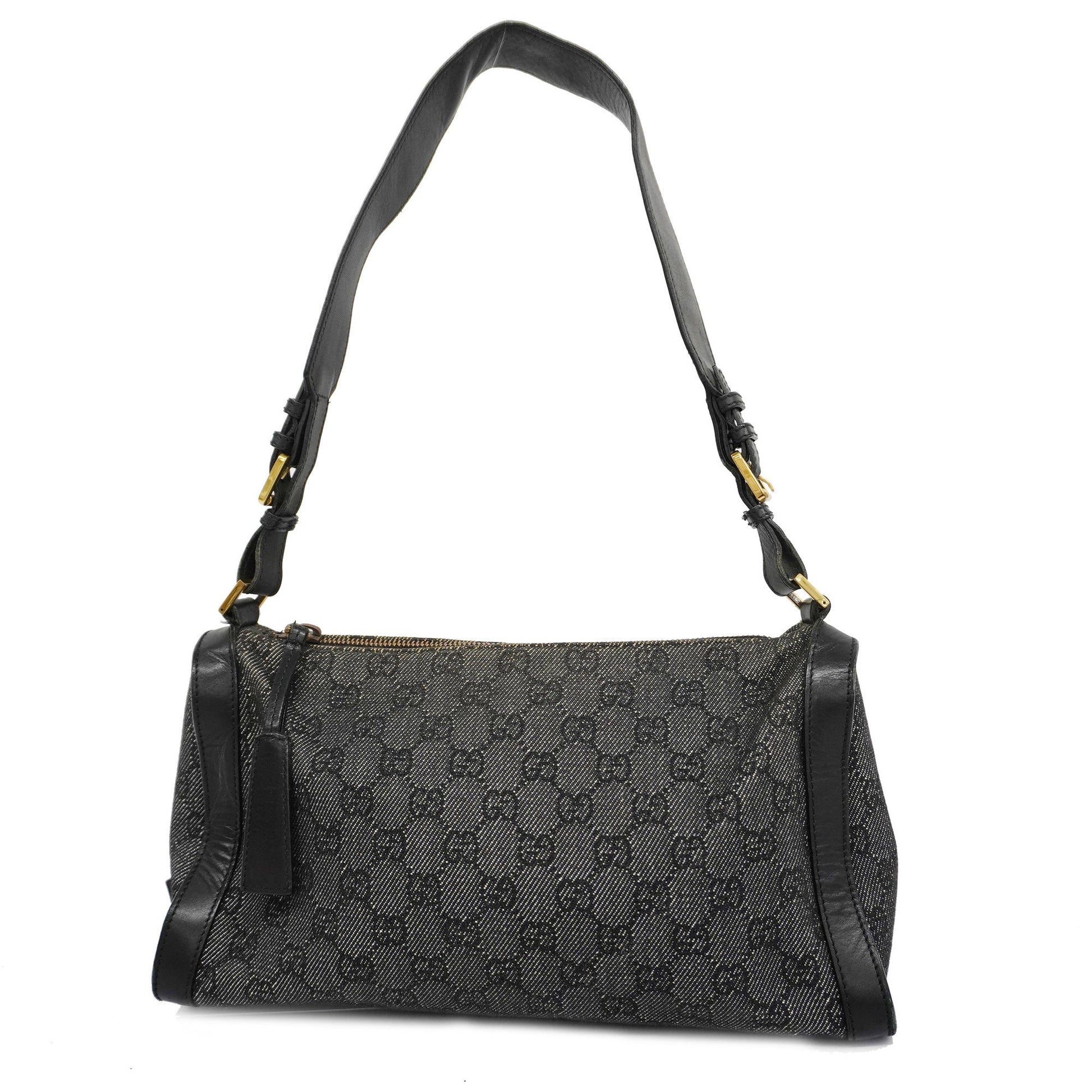 Gucci Leather Canvas Shoulder Bag