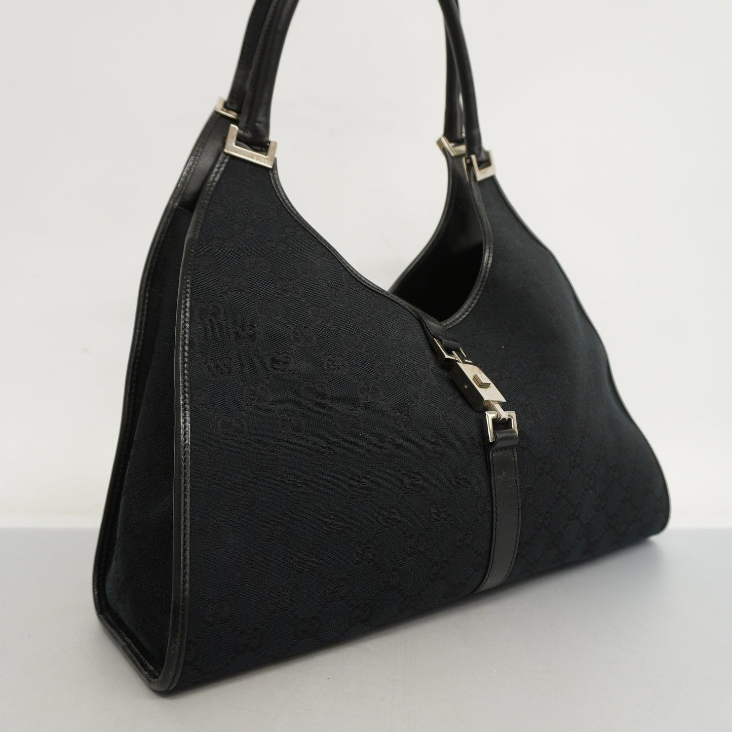 Gucci Leather Canvas Shoulder Bag