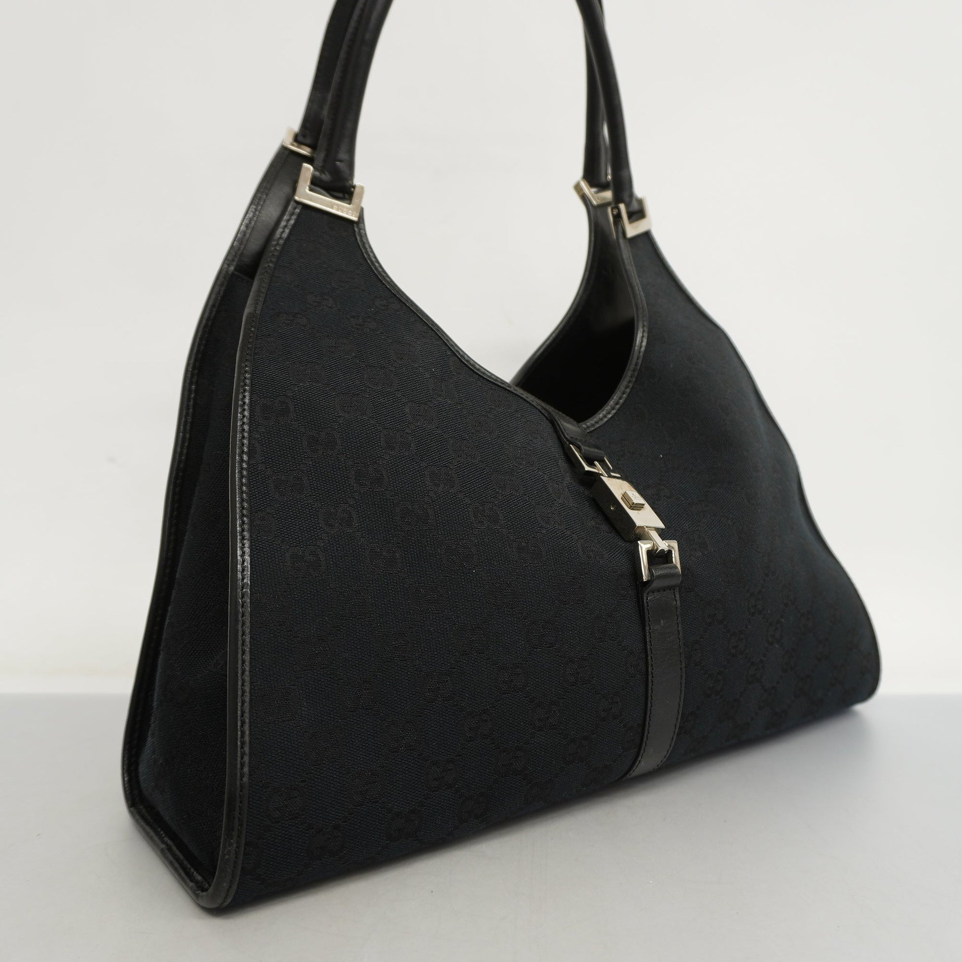 Gucci Leather Canvas Shoulder Bag