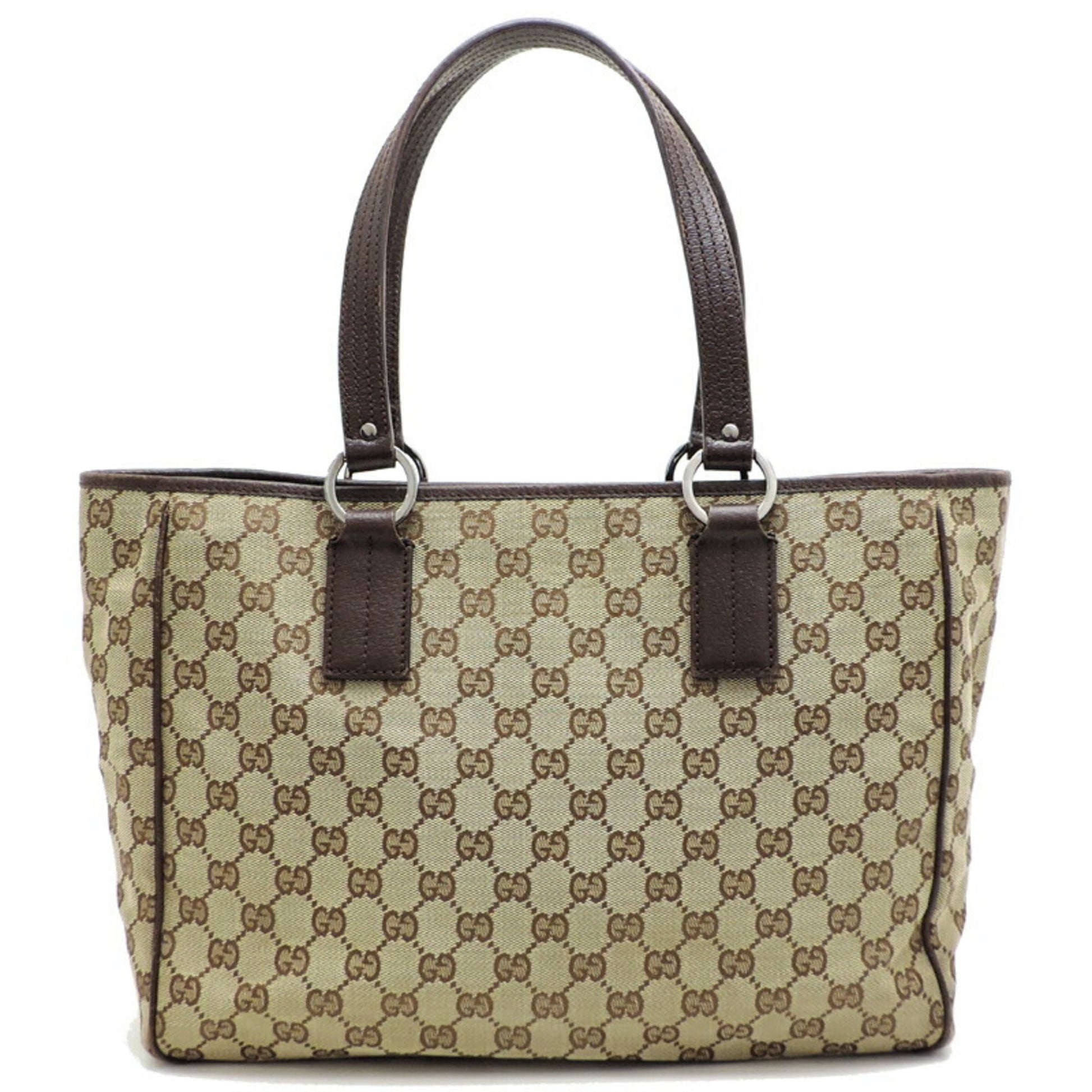 Gucci Leather Canvas Tote