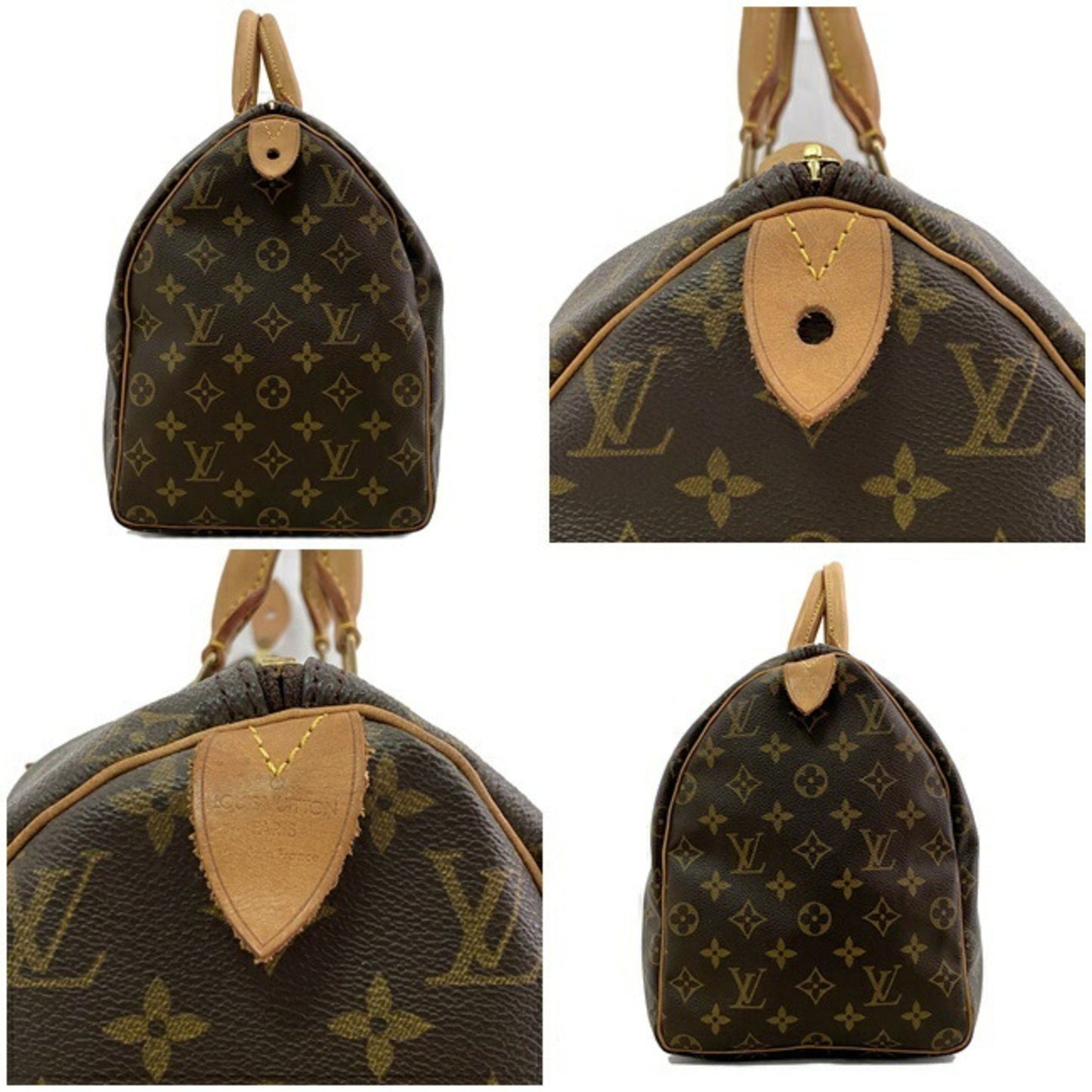 Louis Vuitton Boston Bag Brown Monogram LOUIS VUITTON Handbag Travel Ladies Men's Business Trip