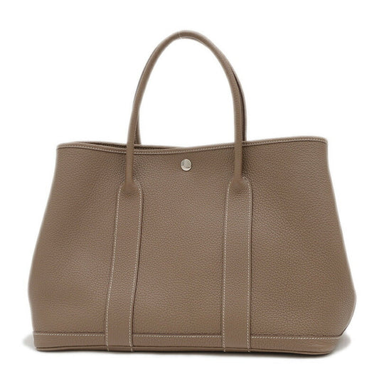 Hermes Etoupe Gray Negonda Leather Handbag Tote Bag ( )
