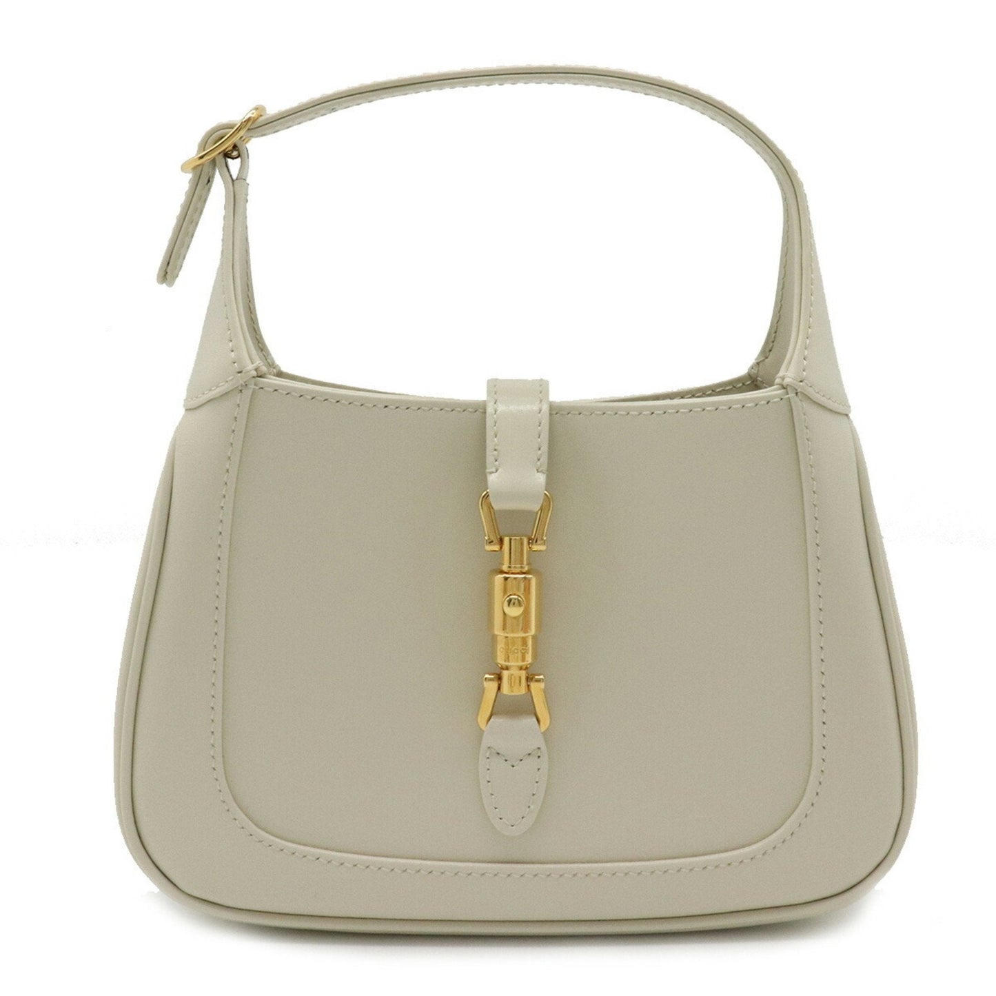 Gucci Jackie White Leather Shoulder Bag