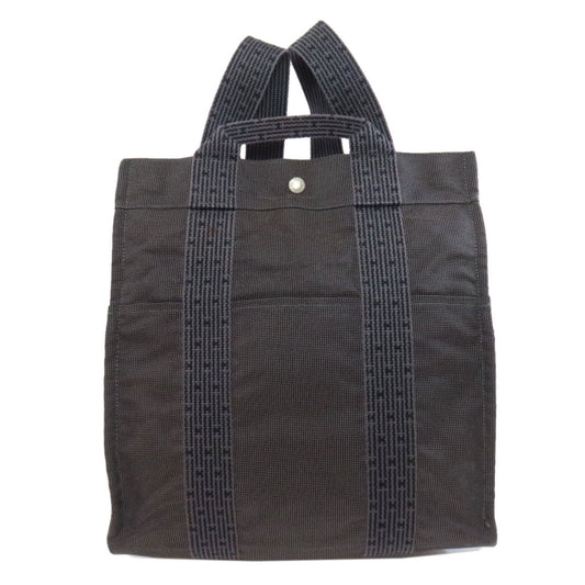 Hermes Gray Canvas Backpack ( )