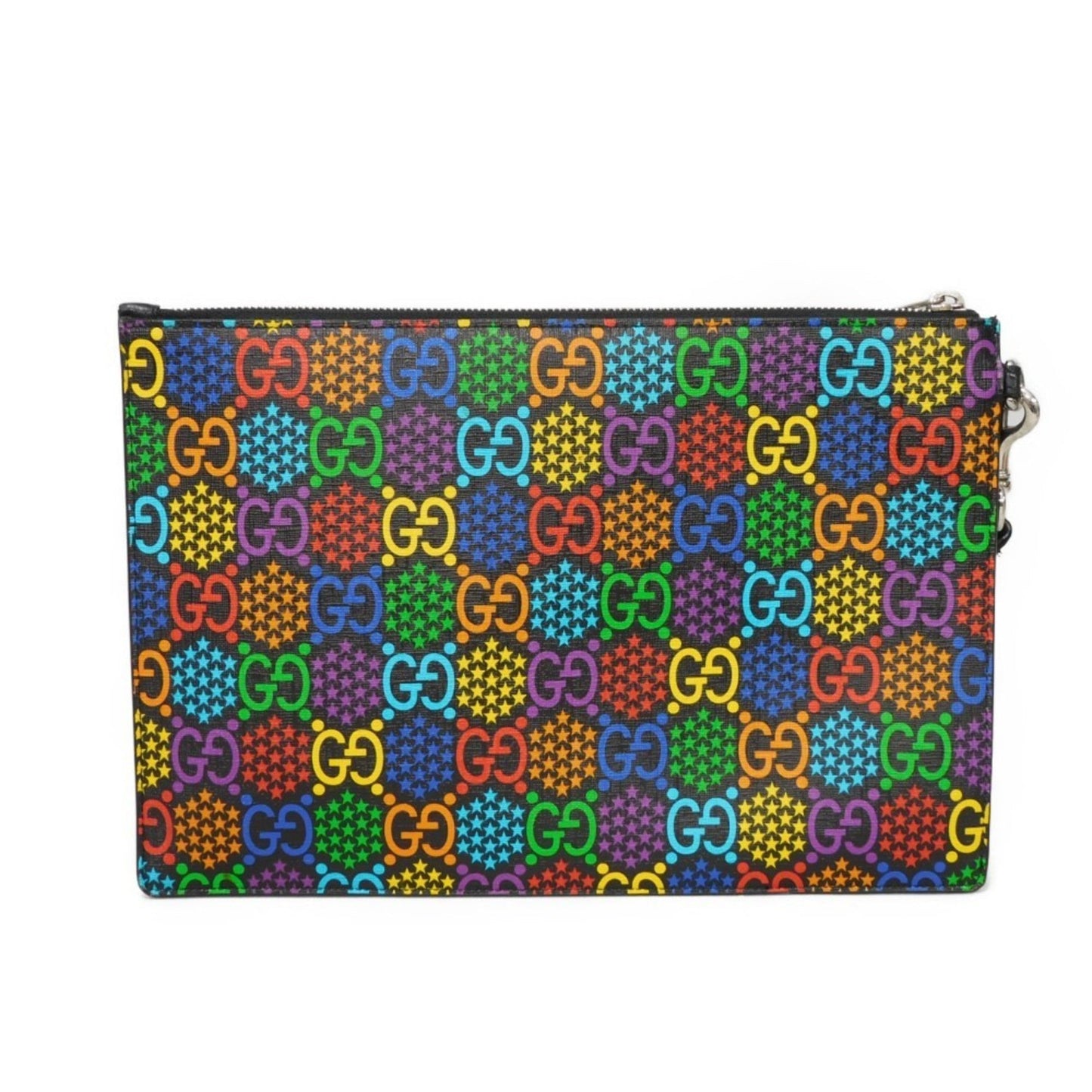 Gucci Leather Canvas Clutch