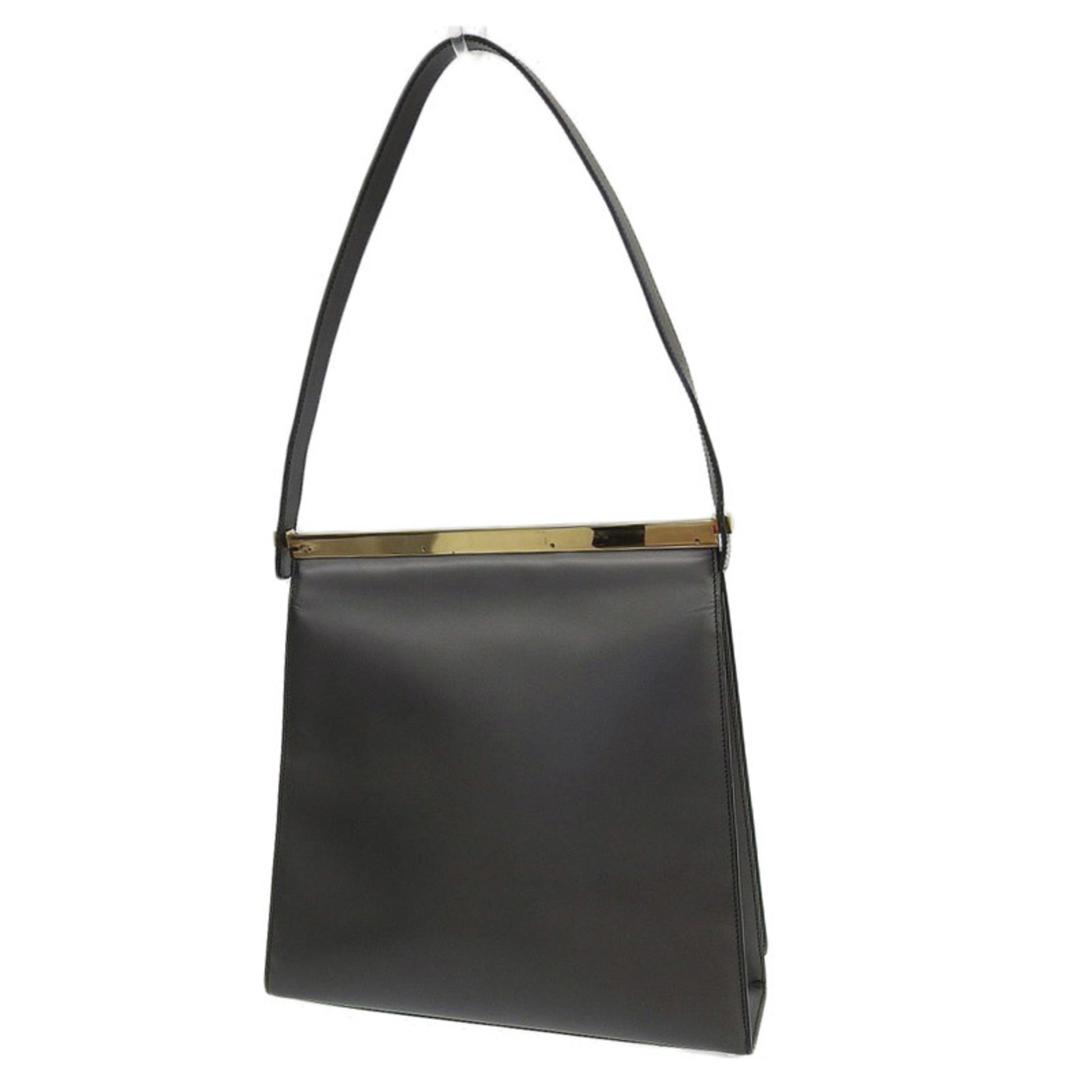 Gucci Black Leather Shoulder Bag Style 6