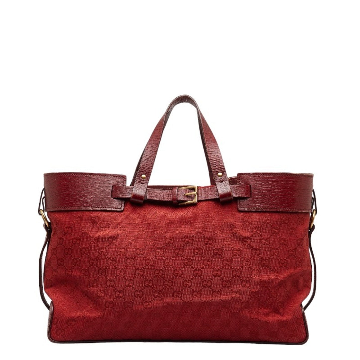 Gucci Leather Canvas Tote