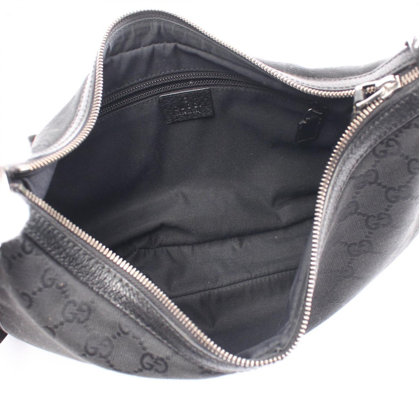 Gucci Leather Canvas Shoulder Bag