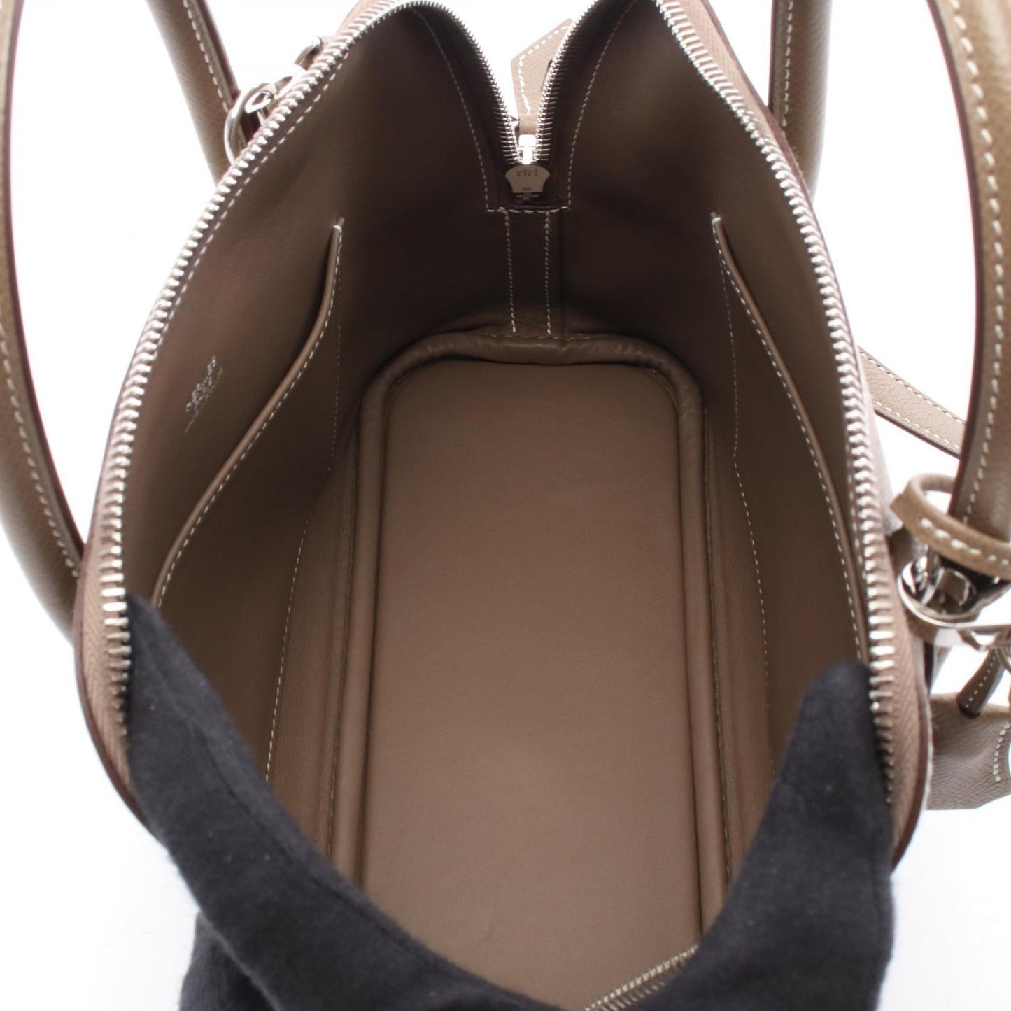 Hermes Brown Epsom Leather Handbag ( )
