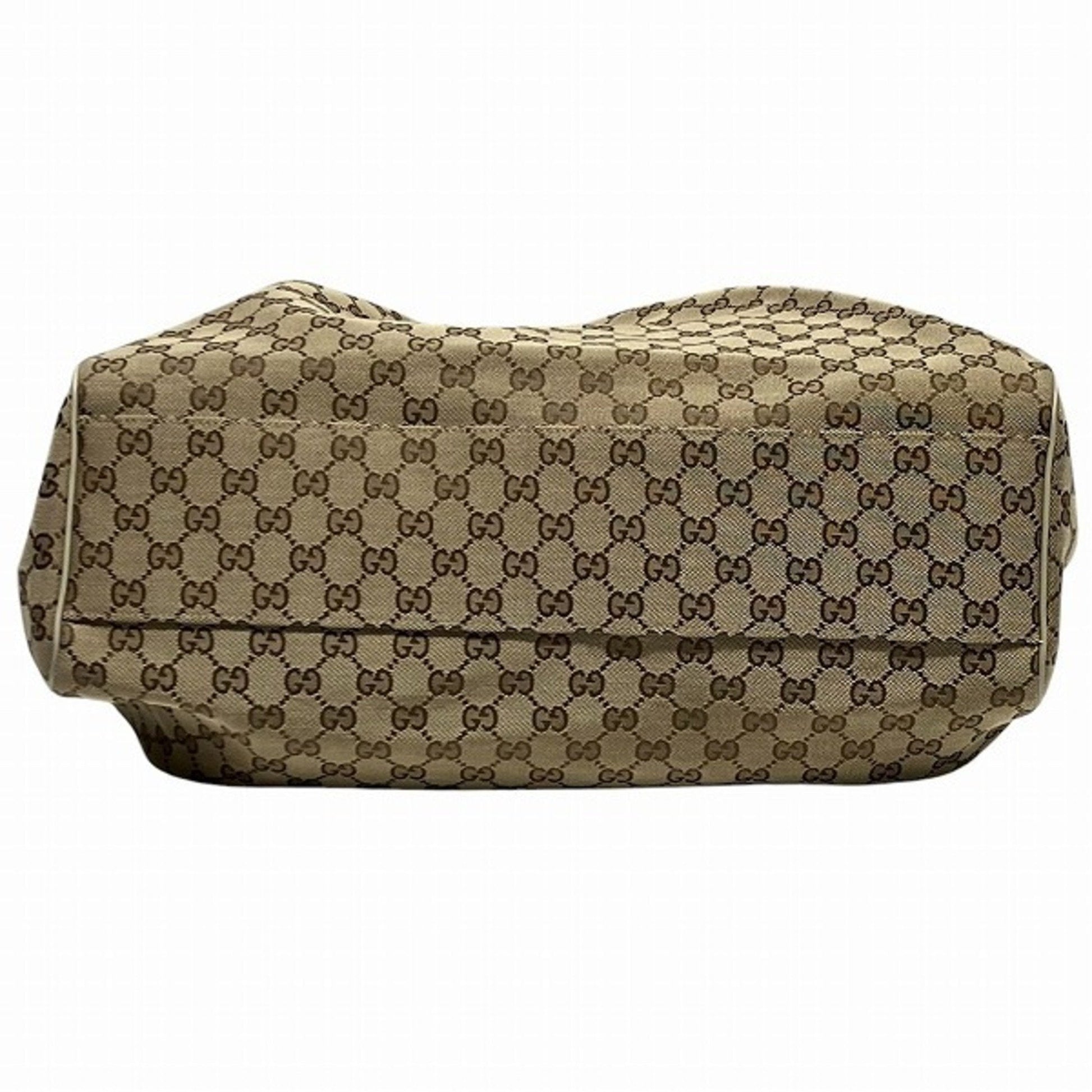 Gucci Leather Canvas Tote