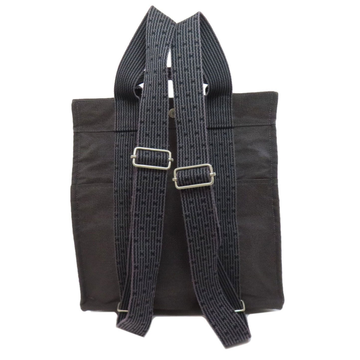 Hermes Gray Canvas Backpack ( )