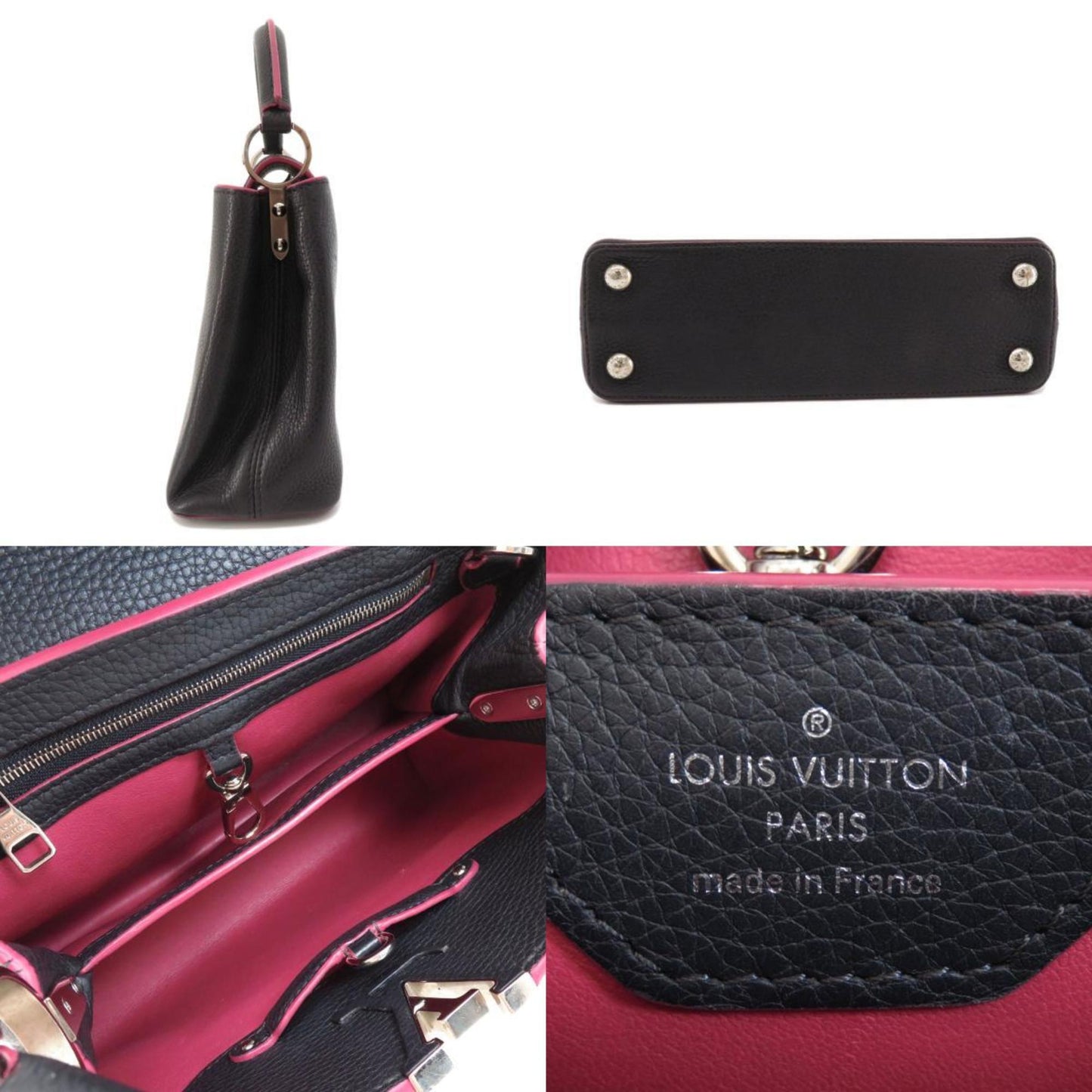 LOUIS VUITTON Capucines BB Handbag Taurillon Leather Ladies