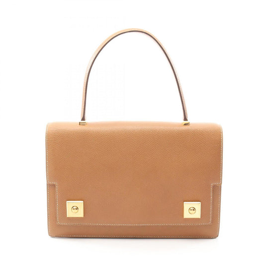 Hermes Brown Courchevel Leather Handbag ( )