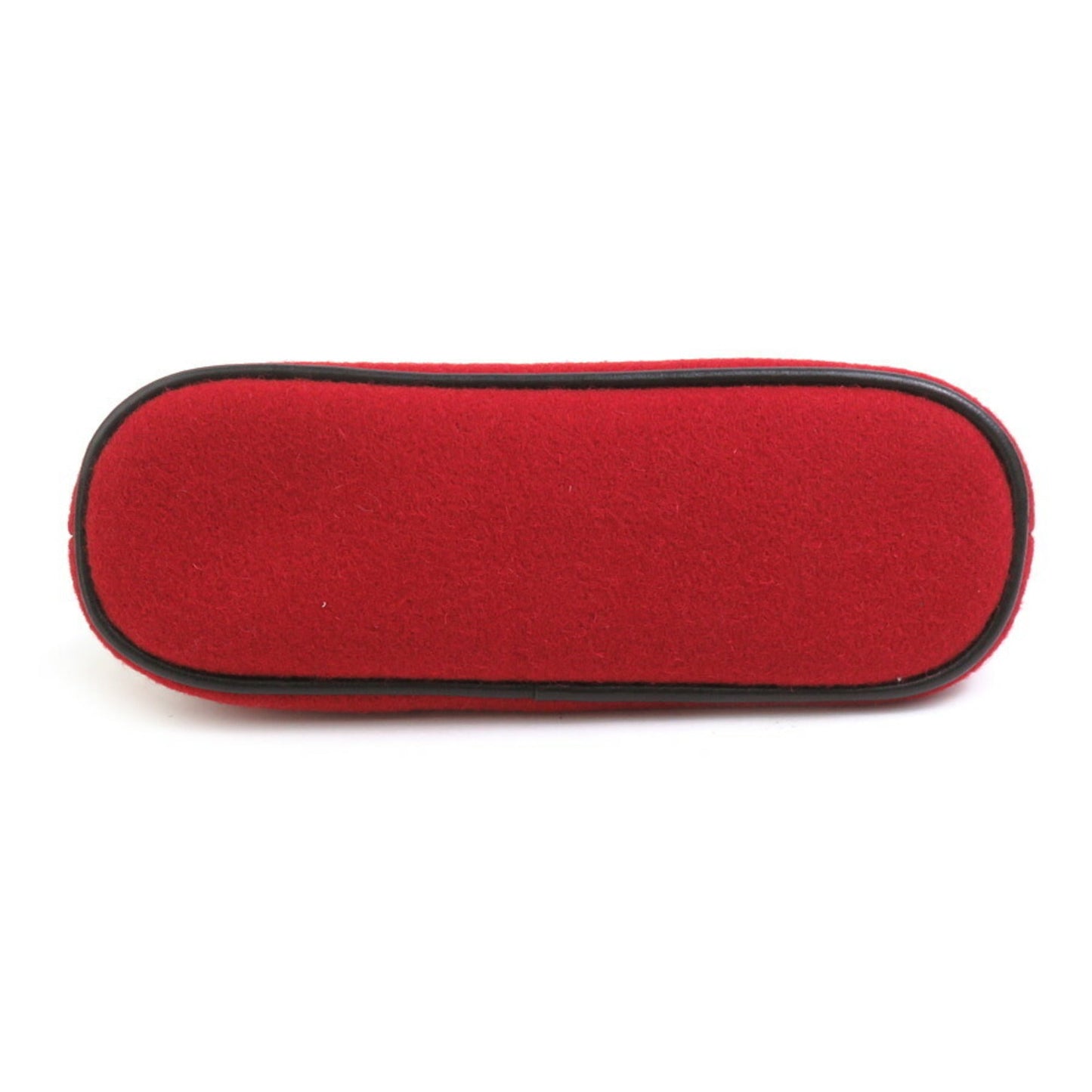 Hermes Dark Red Felt Pouch ( )