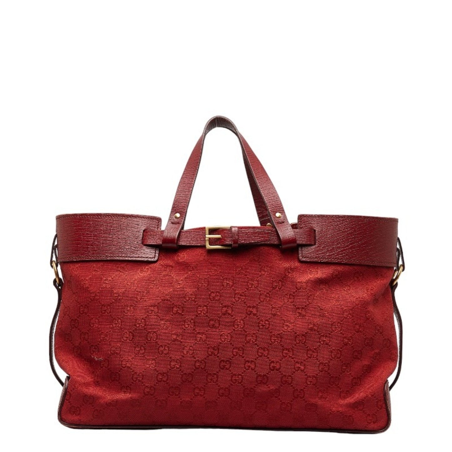 Gucci Leather Canvas Tote