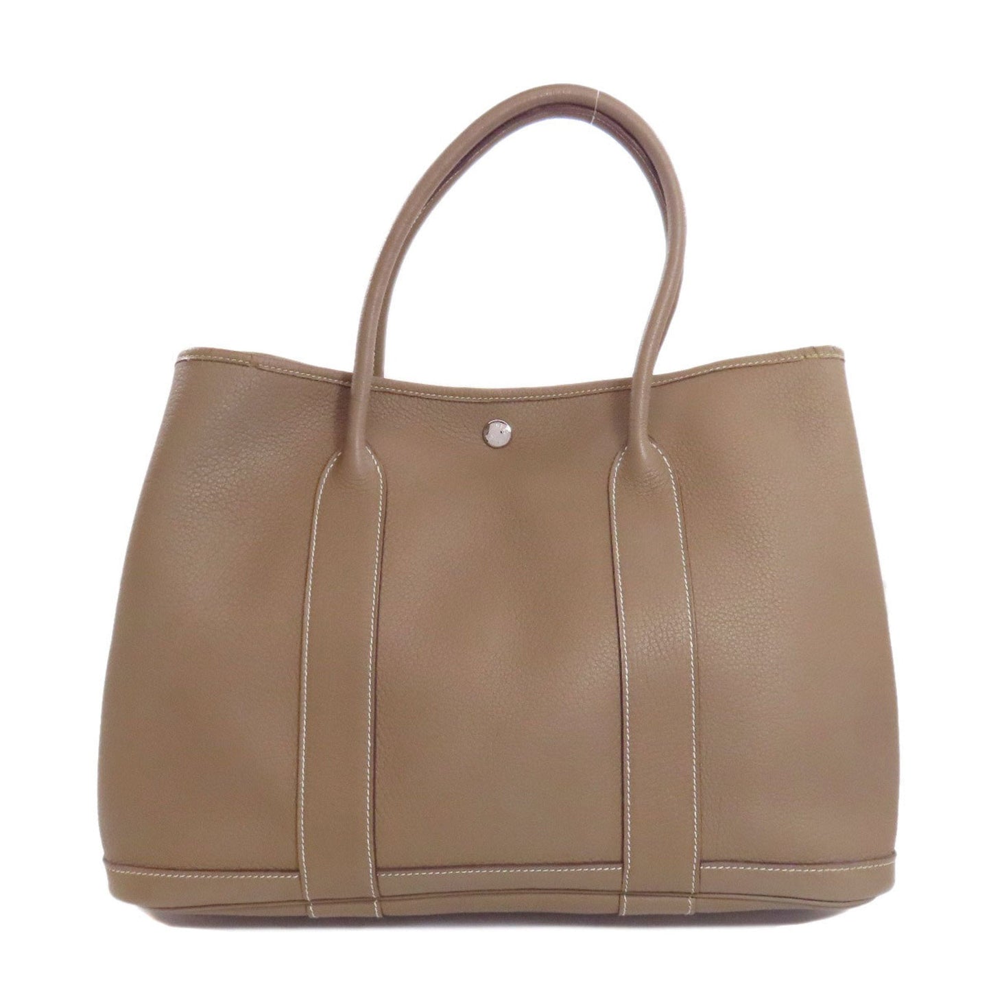 Hermes Garden Etoupe Gray Negonda Leather Tote Bag ( )