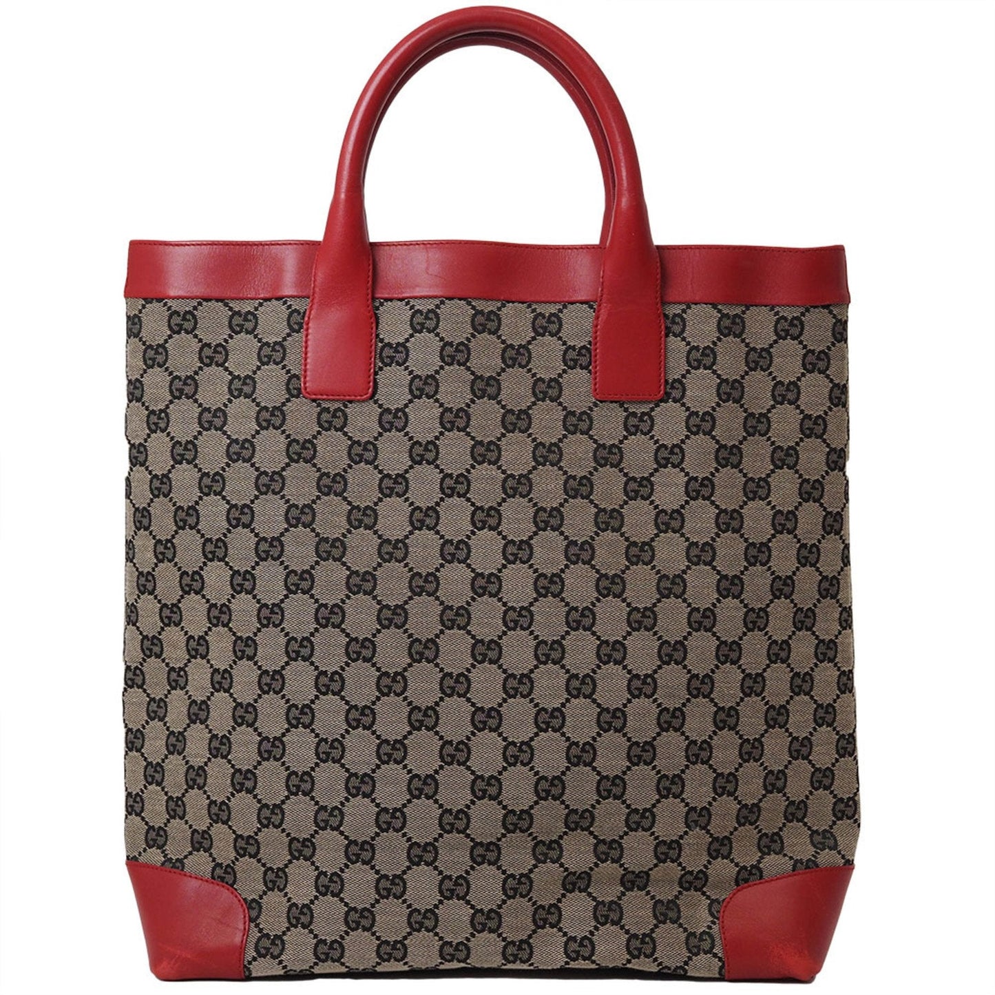 Gucci Leather Canvas Tote