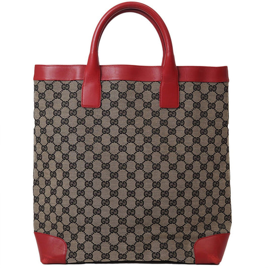 Gucci Leather Canvas Tote