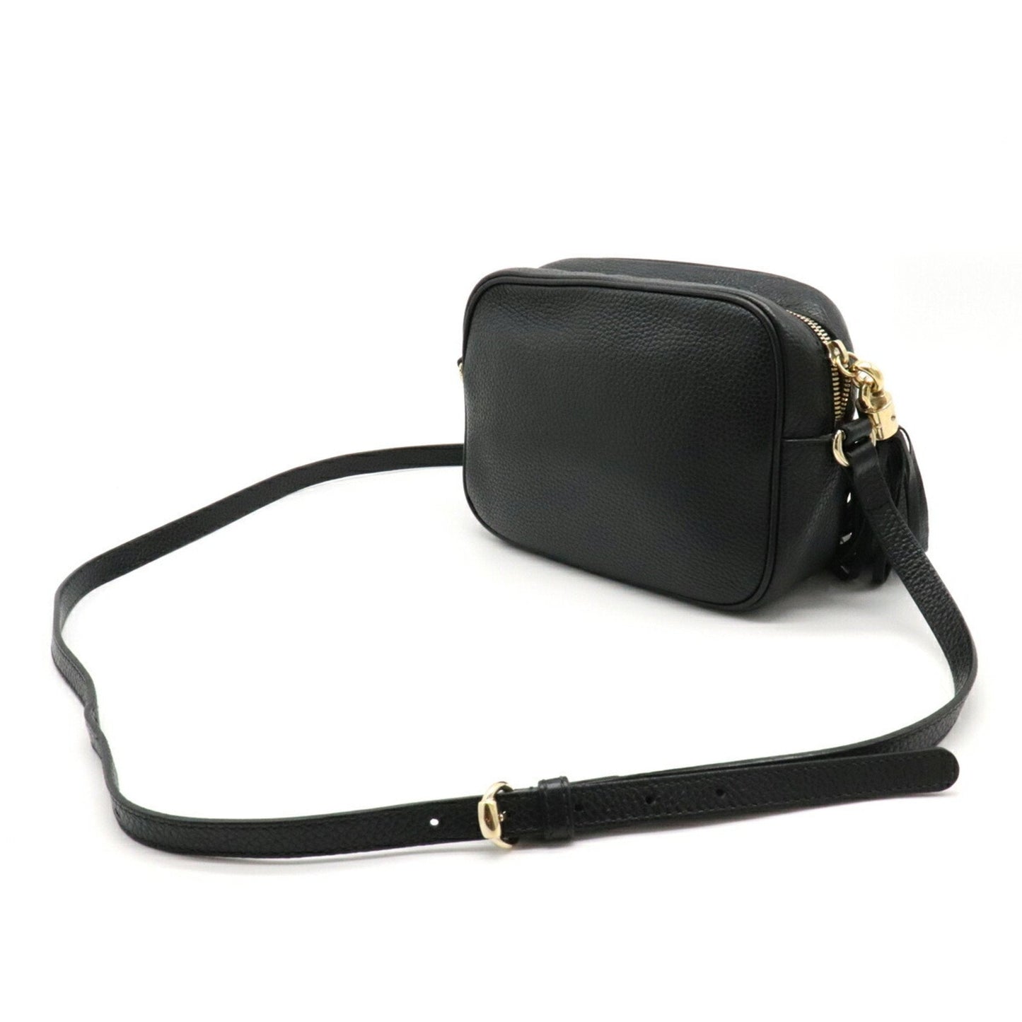 Gucci Soho Black Leather Shoulder Bag Style 1