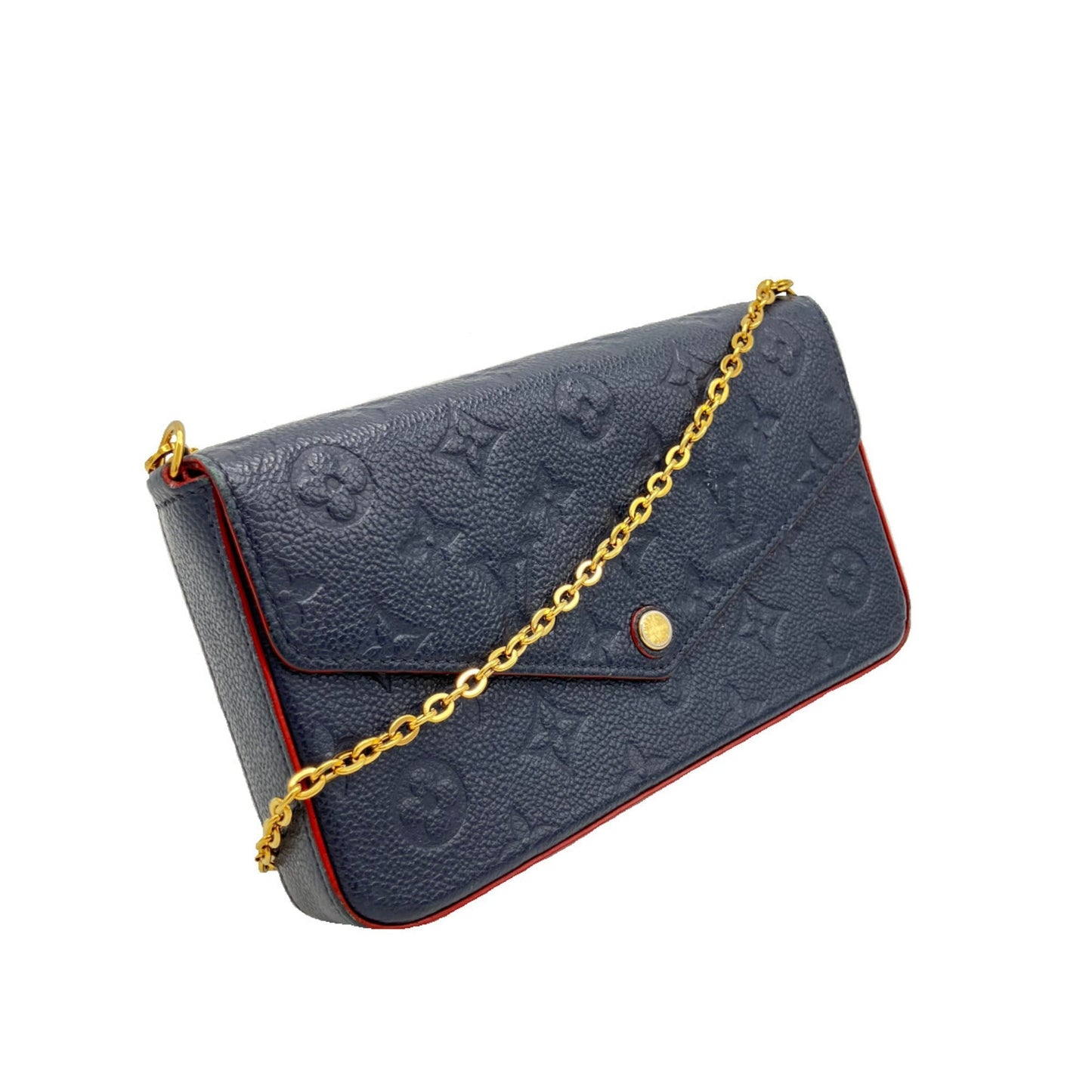 LOUIS VUITTON Pochette Felicie Shoulder Bag Women's Men's Leather