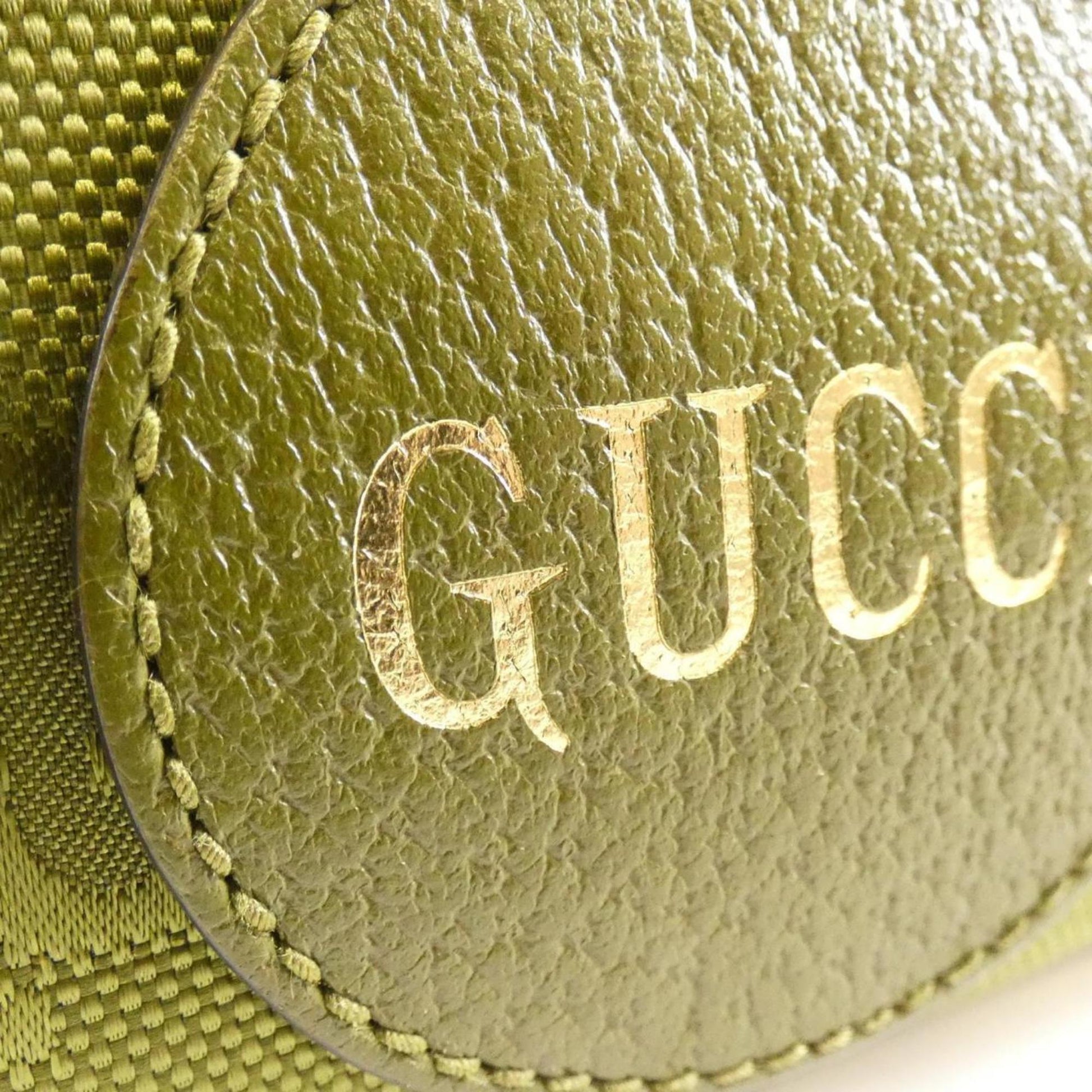 Gucci Nylon Leather Handbag