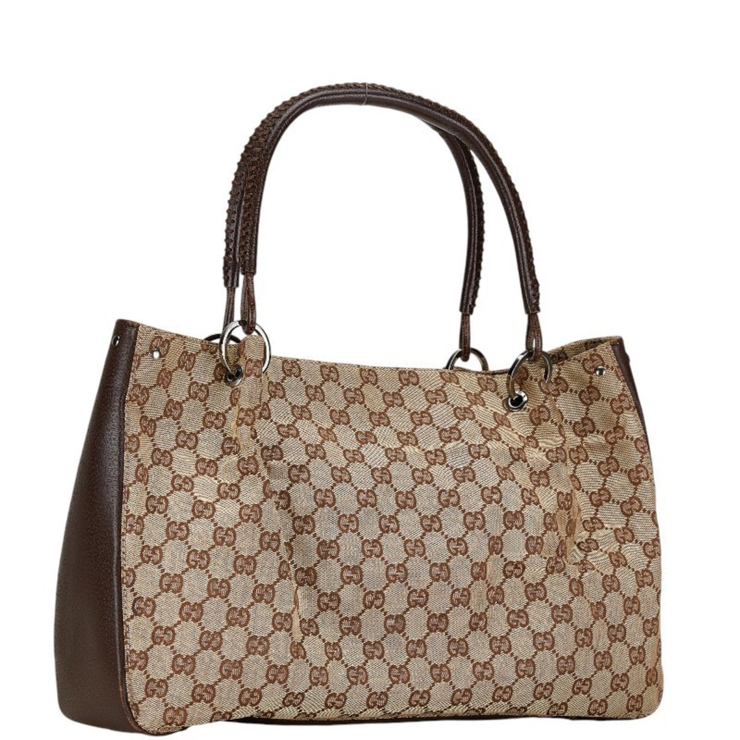 Gucci Leather Canvas Tote
