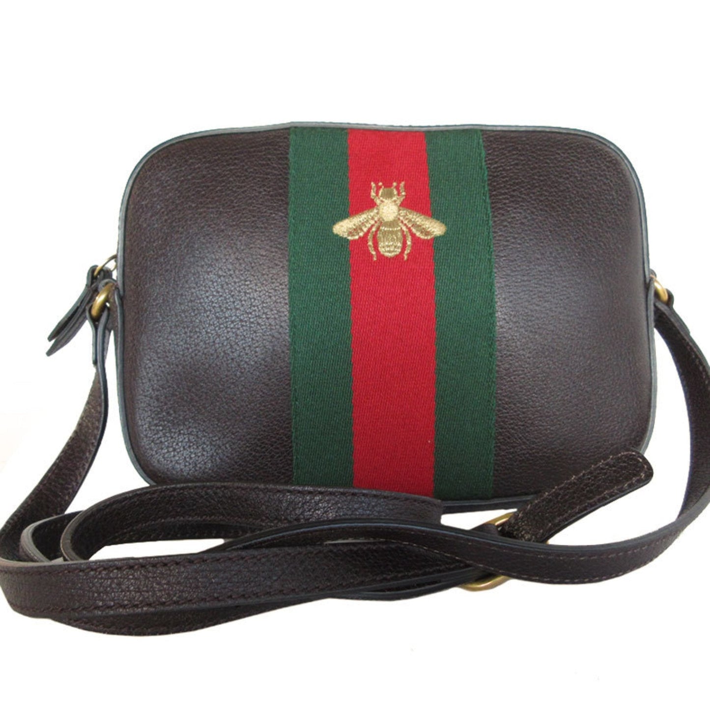 Gucci Leather Canvas Shoulder Bag